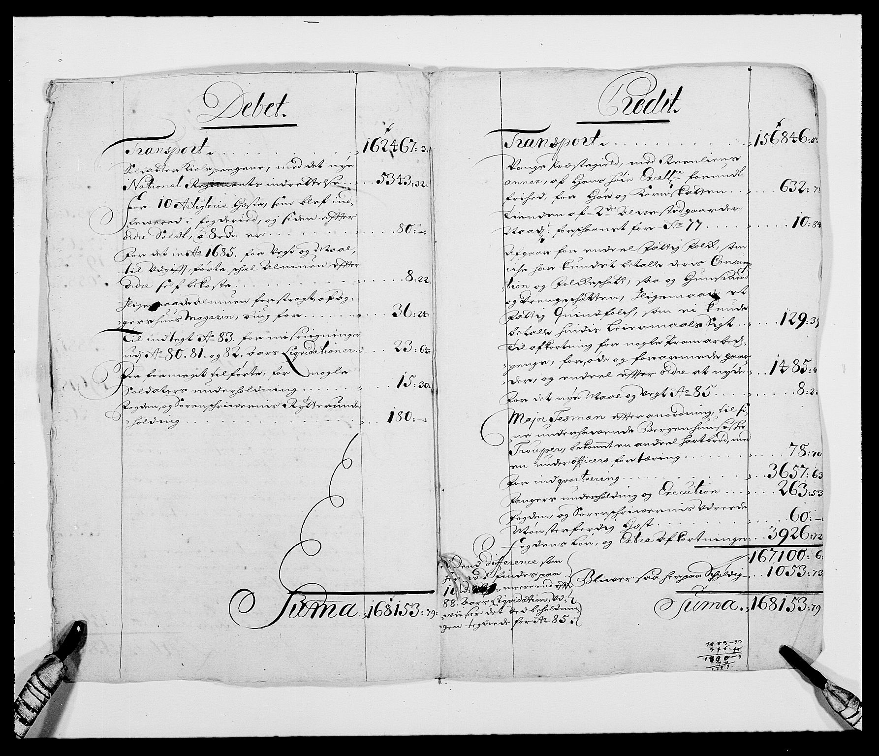 Rentekammeret inntil 1814, Reviderte regnskaper, Fogderegnskap, RA/EA-4092/R18/L1287: Fogderegnskap Hadeland, Toten og Valdres, 1688, s. 43