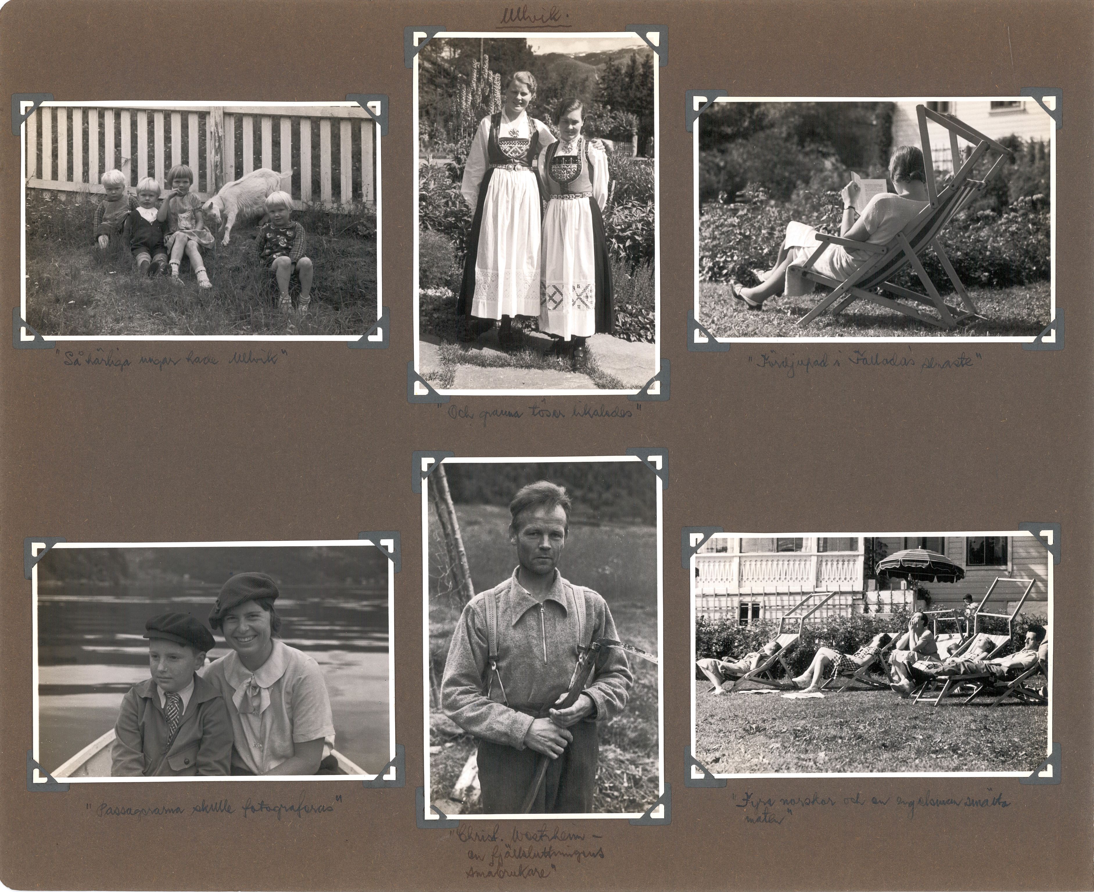 Familien Malmros' på reise i Norge - fotoalbum, SAB/SAB/PA-0313/U/L0001: Fotoalbum, 1935, s. 20