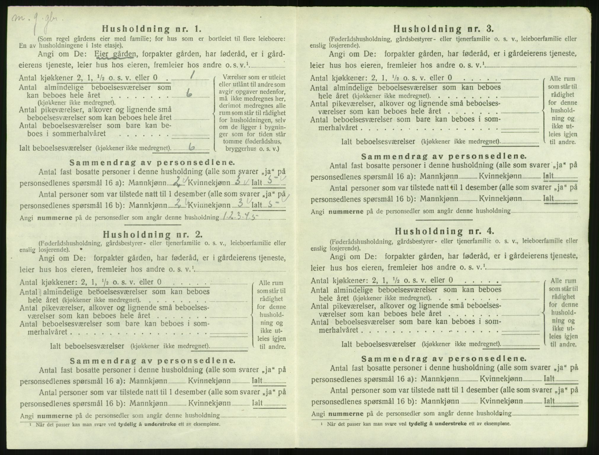 SAT, Folketelling 1920 for 1516 Ulstein herred, 1920, s. 449