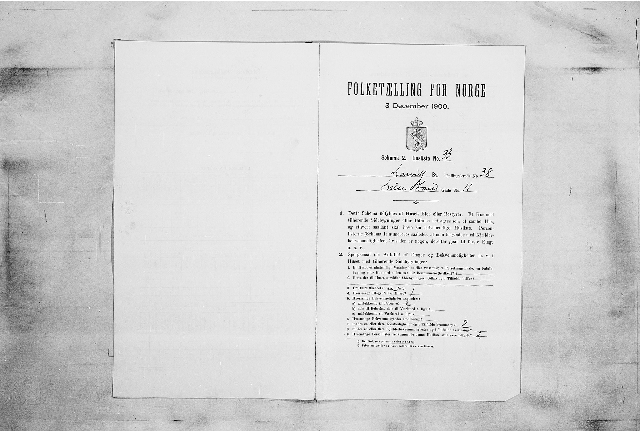 RA, Folketelling 1900 for 0707 Larvik kjøpstad, 1900, s. 5182