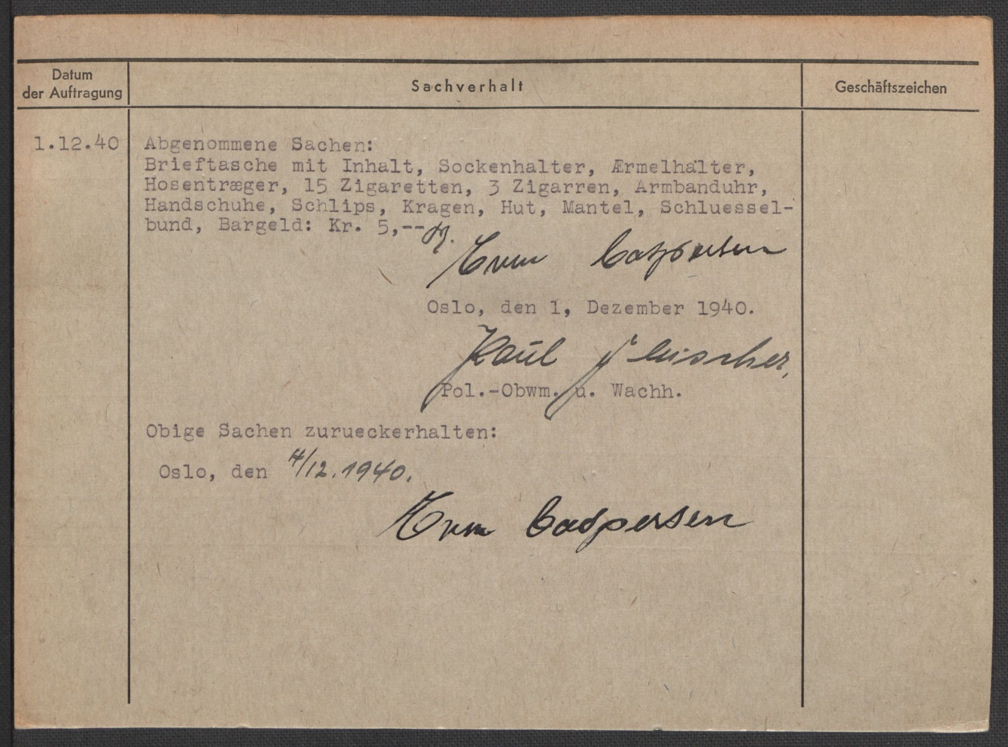 Befehlshaber der Sicherheitspolizei und des SD, AV/RA-RAFA-5969/E/Ea/Eaa/L0002: Register over norske fanger i Møllergata 19: Bj-Eng, 1940-1945, s. 676