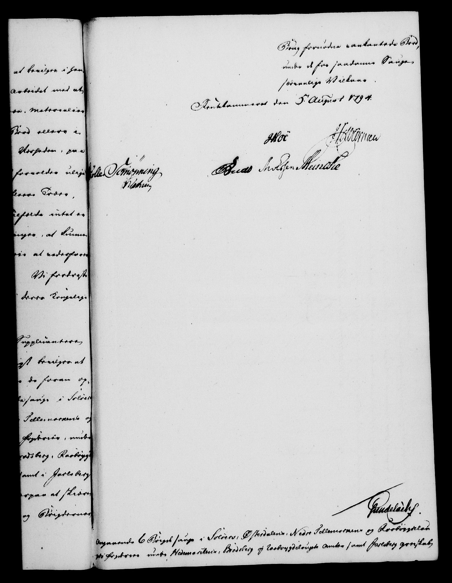 Rentekammeret, Kammerkanselliet, RA/EA-3111/G/Gf/Gfa/L0076: Norsk relasjons- og resolusjonsprotokoll (merket RK 52.76), 1794, s. 308