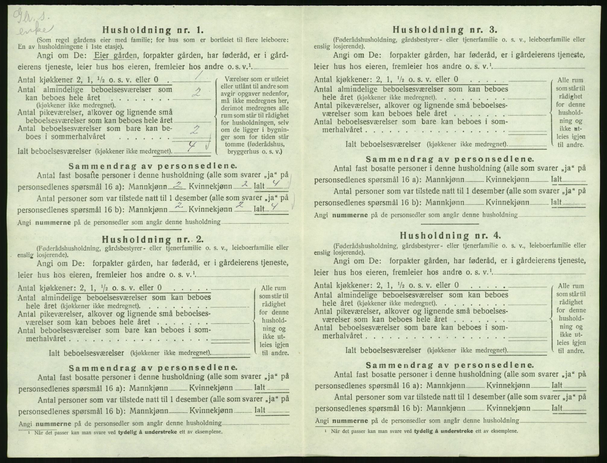 SAK, Folketelling 1920 for 1025 Grindheim herred, 1920, s. 46