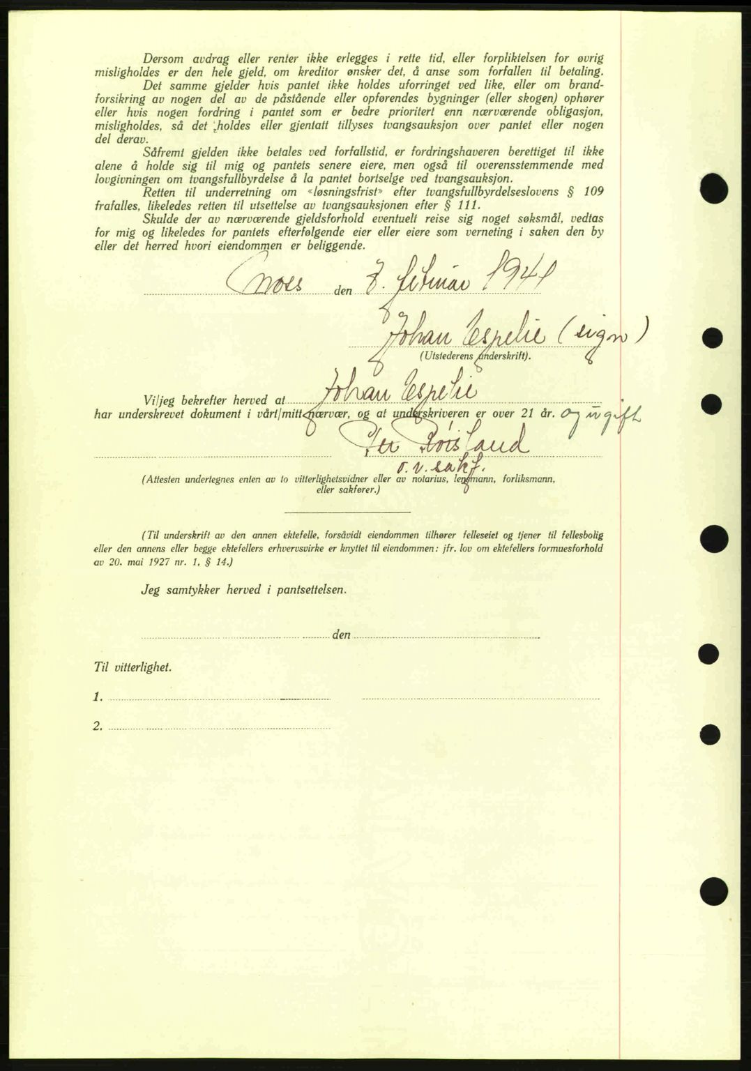 Moss sorenskriveri, SAO/A-10168: Pantebok nr. B10, 1940-1941, Dagboknr: 274/1941