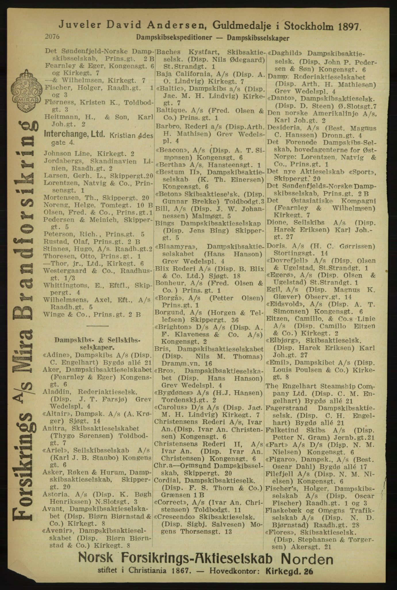 Kristiania/Oslo adressebok, PUBL/-, 1918, s. 2229