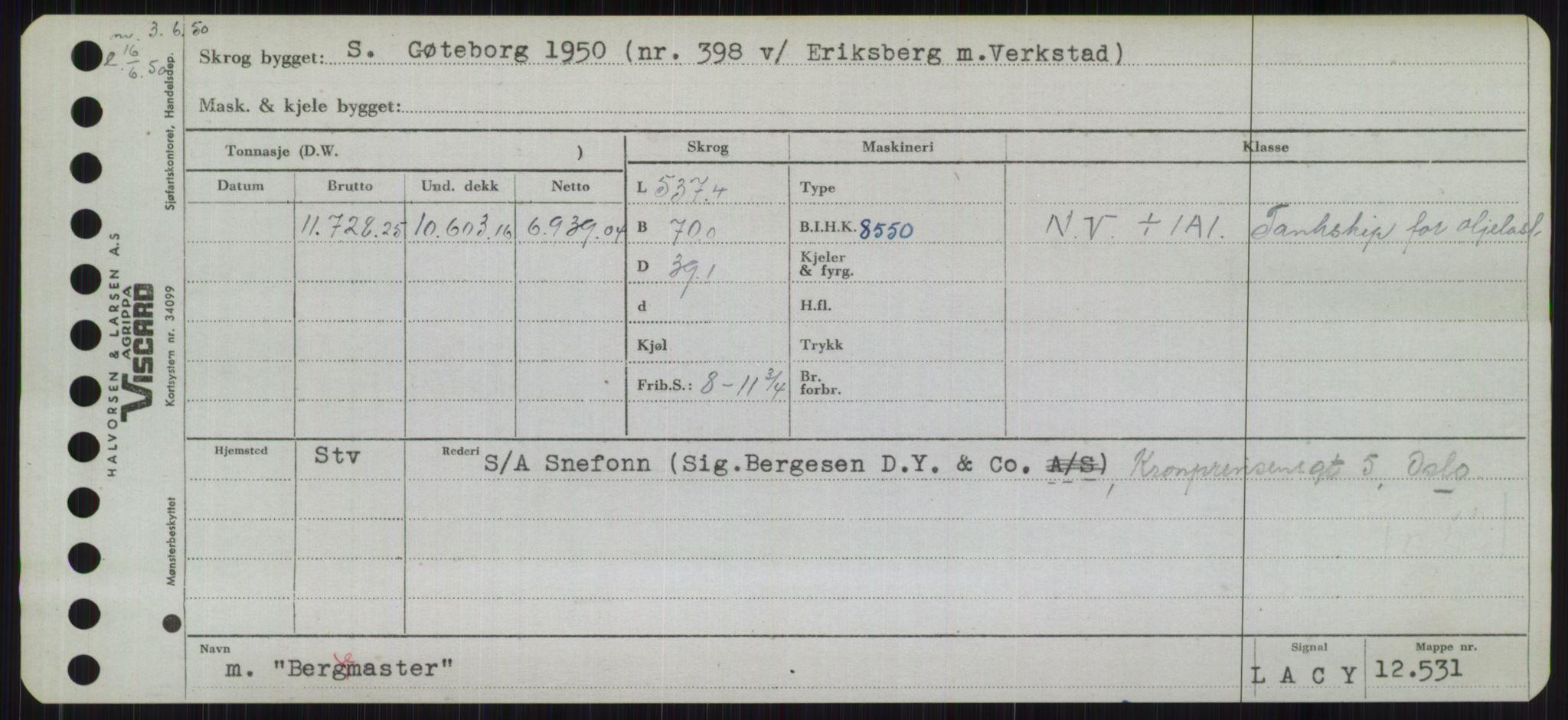 Sjøfartsdirektoratet med forløpere, Skipsmålingen, RA/S-1627/H/Hb/L0001: Fartøy, A-D, s. 229