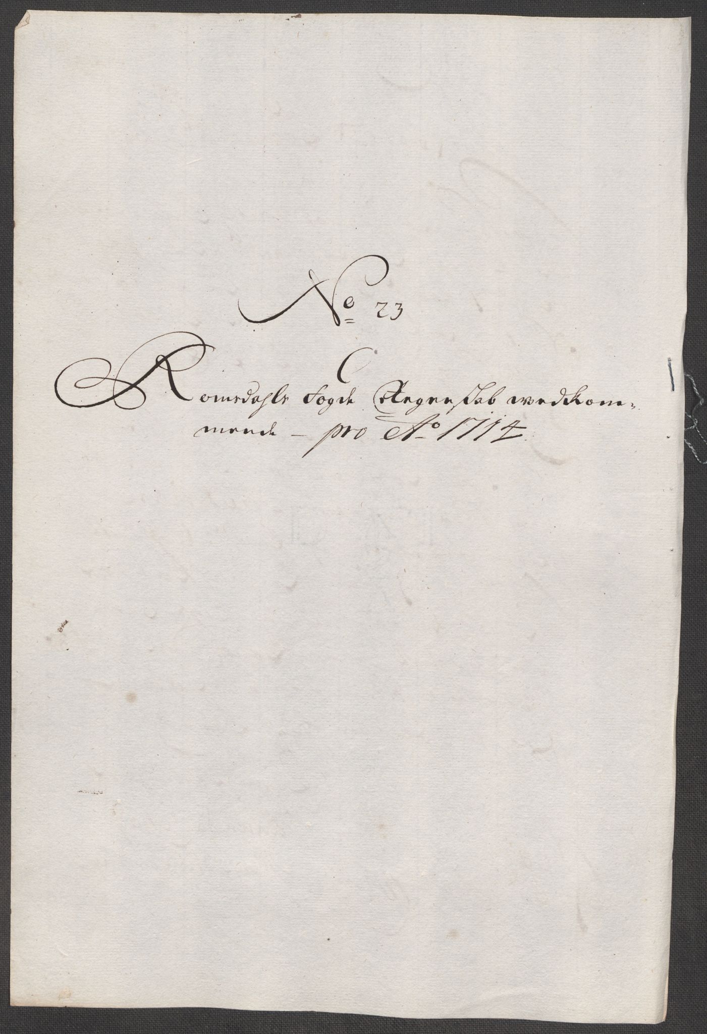 Rentekammeret inntil 1814, Reviderte regnskaper, Fogderegnskap, RA/EA-4092/R55/L3662: Fogderegnskap Romsdal, 1713-1714, s. 433