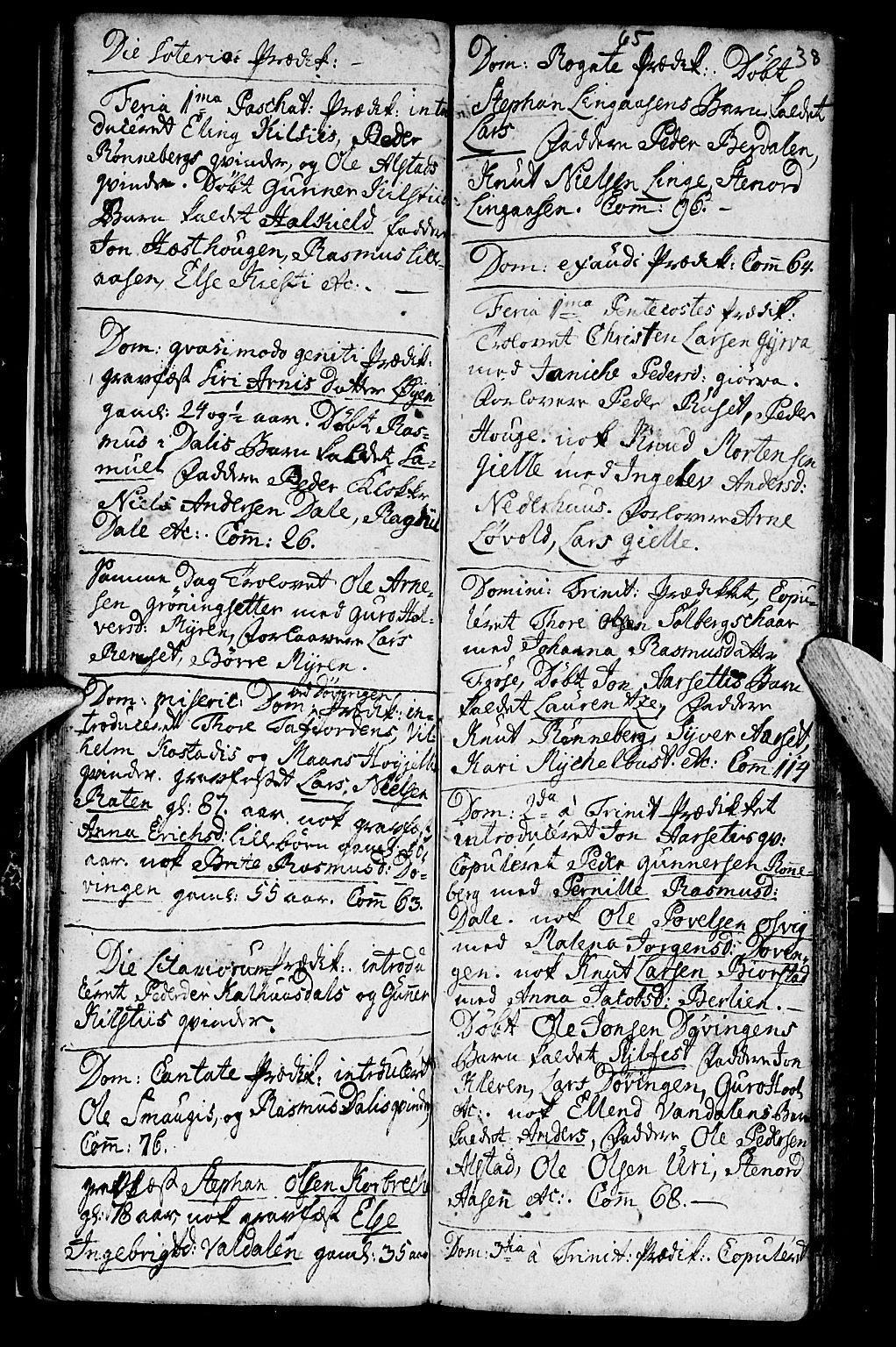 Ministerialprotokoller, klokkerbøker og fødselsregistre - Møre og Romsdal, AV/SAT-A-1454/519/L0243: Ministerialbok nr. 519A02, 1760-1770, s. 37-38