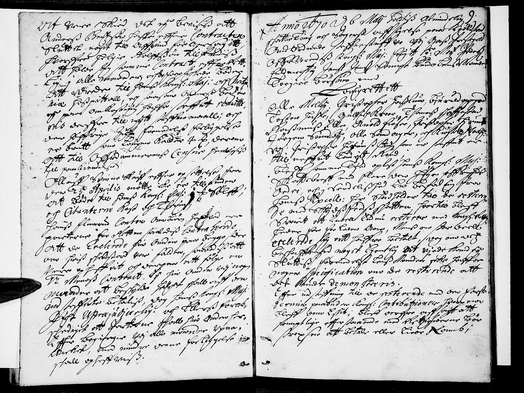 Follo sorenskriveri, AV/SAO-A-10274/F/Fb/Fba/L0010: Tingbok, 1670-1672, s. 8b-9a