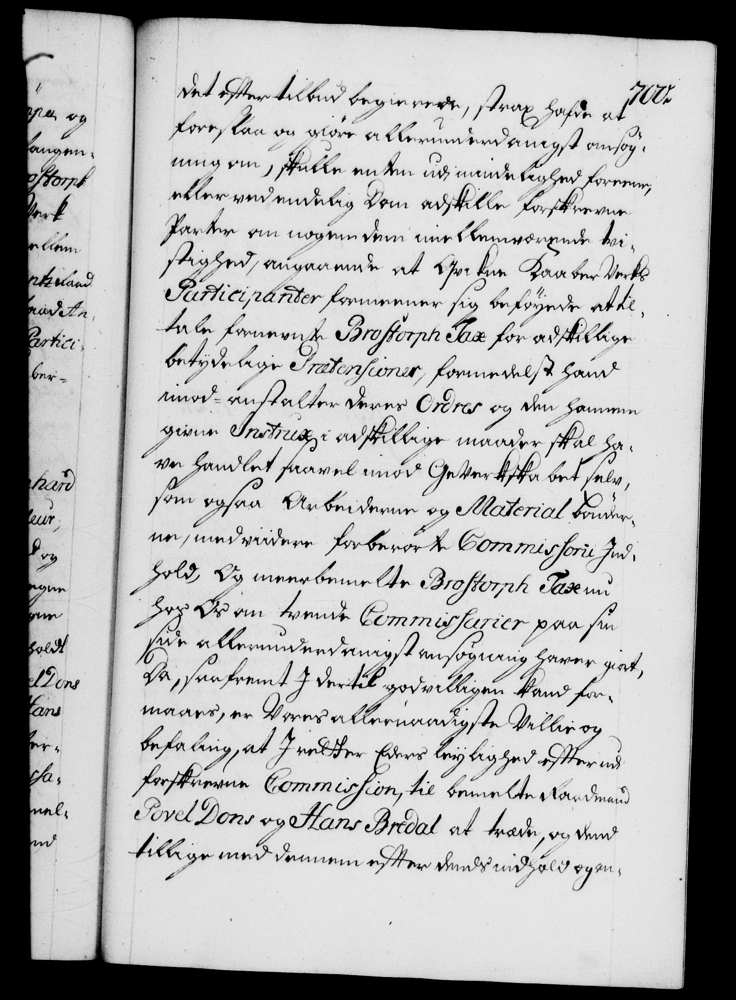 Danske Kanselli 1572-1799, AV/RA-EA-3023/F/Fc/Fca/Fcab/L0022: Norske tegnelser, 1722-1724, s. 700a