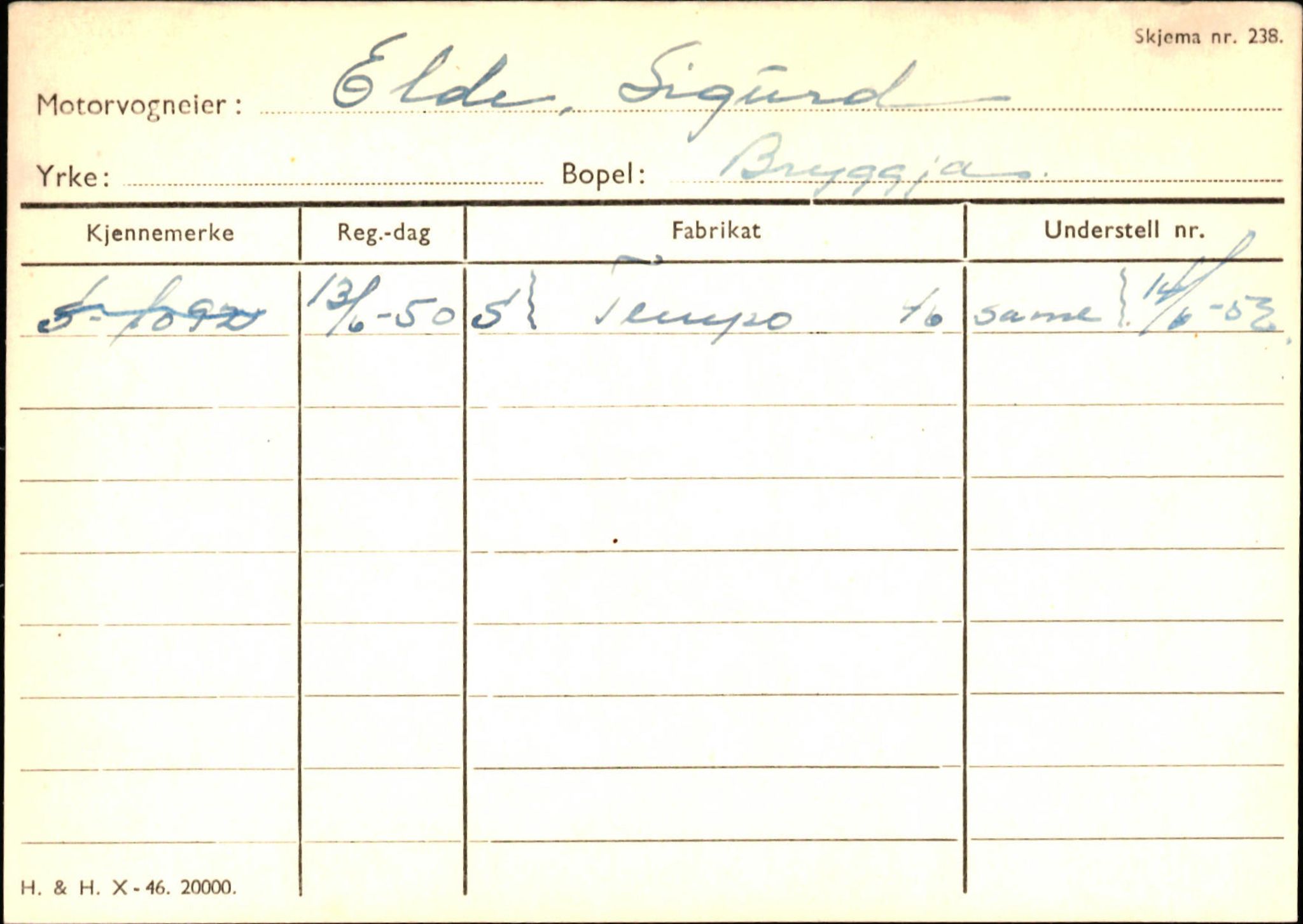 Statens vegvesen, Sogn og Fjordane vegkontor, SAB/A-5301/4/F/L0144: Registerkort Vågsøy A-R, 1945-1975, s. 420