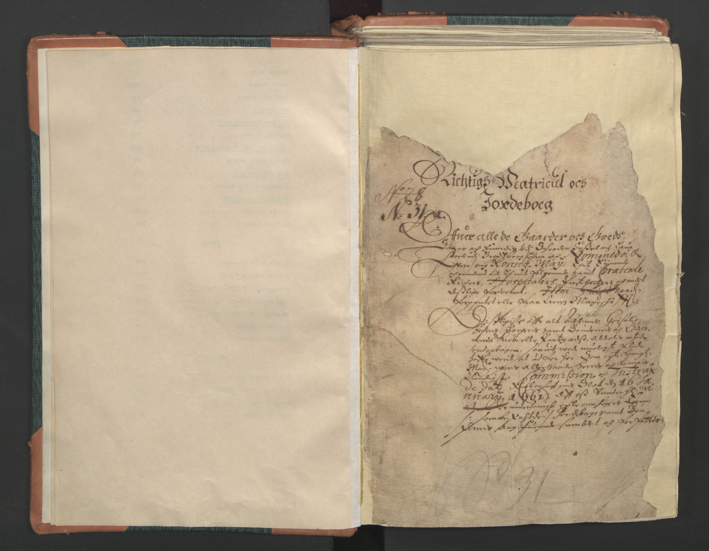 Rentekammeret inntil 1814, Realistisk ordnet avdeling, RA/EA-4070/L/L0017: Skien lagdømme. Alminnelig jordebok for Telemark, Bamble og Numedal, 1661, s. 1a