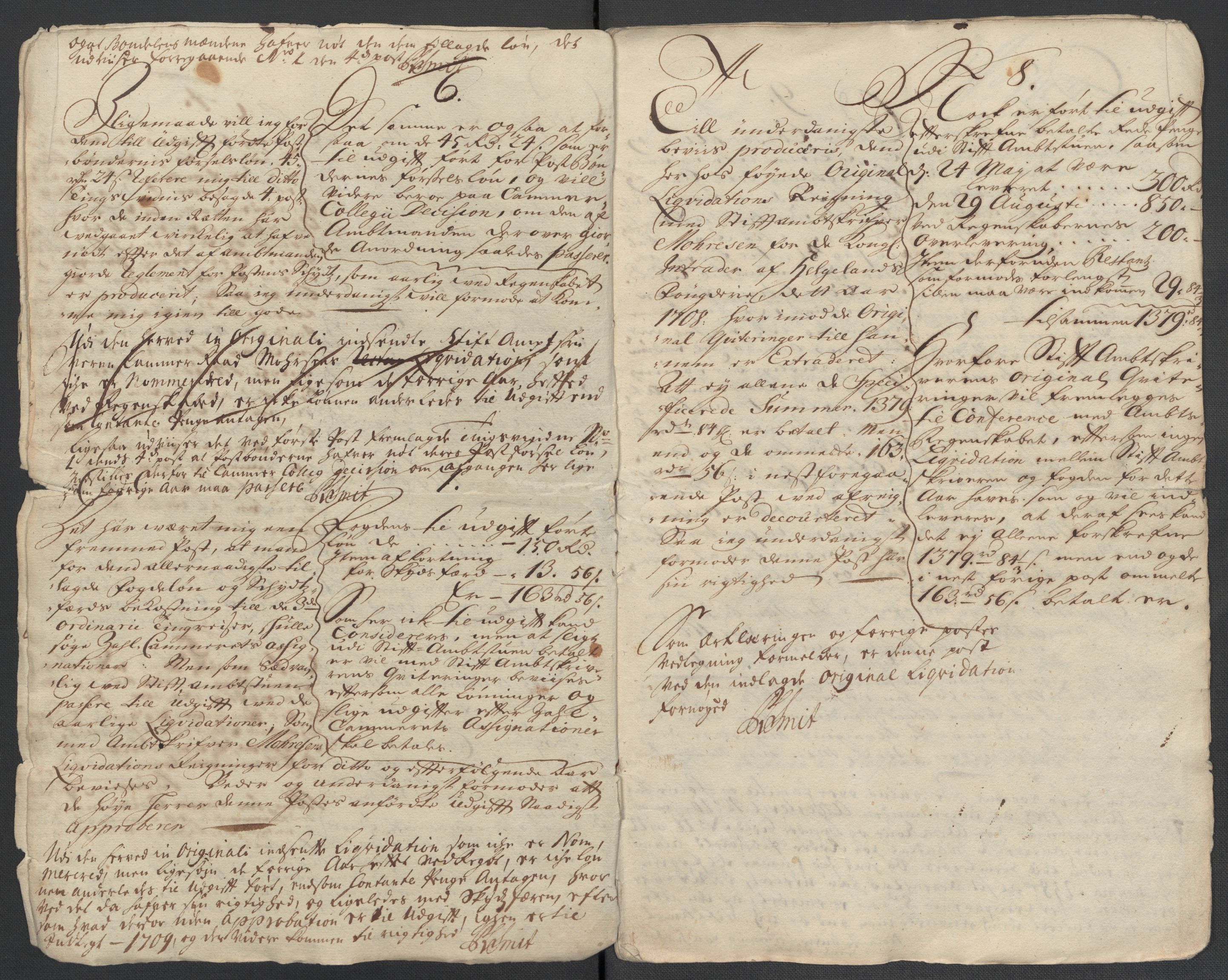 Rentekammeret inntil 1814, Reviderte regnskaper, Fogderegnskap, RA/EA-4092/R65/L4510: Fogderegnskap Helgeland, 1708-1709, s. 270