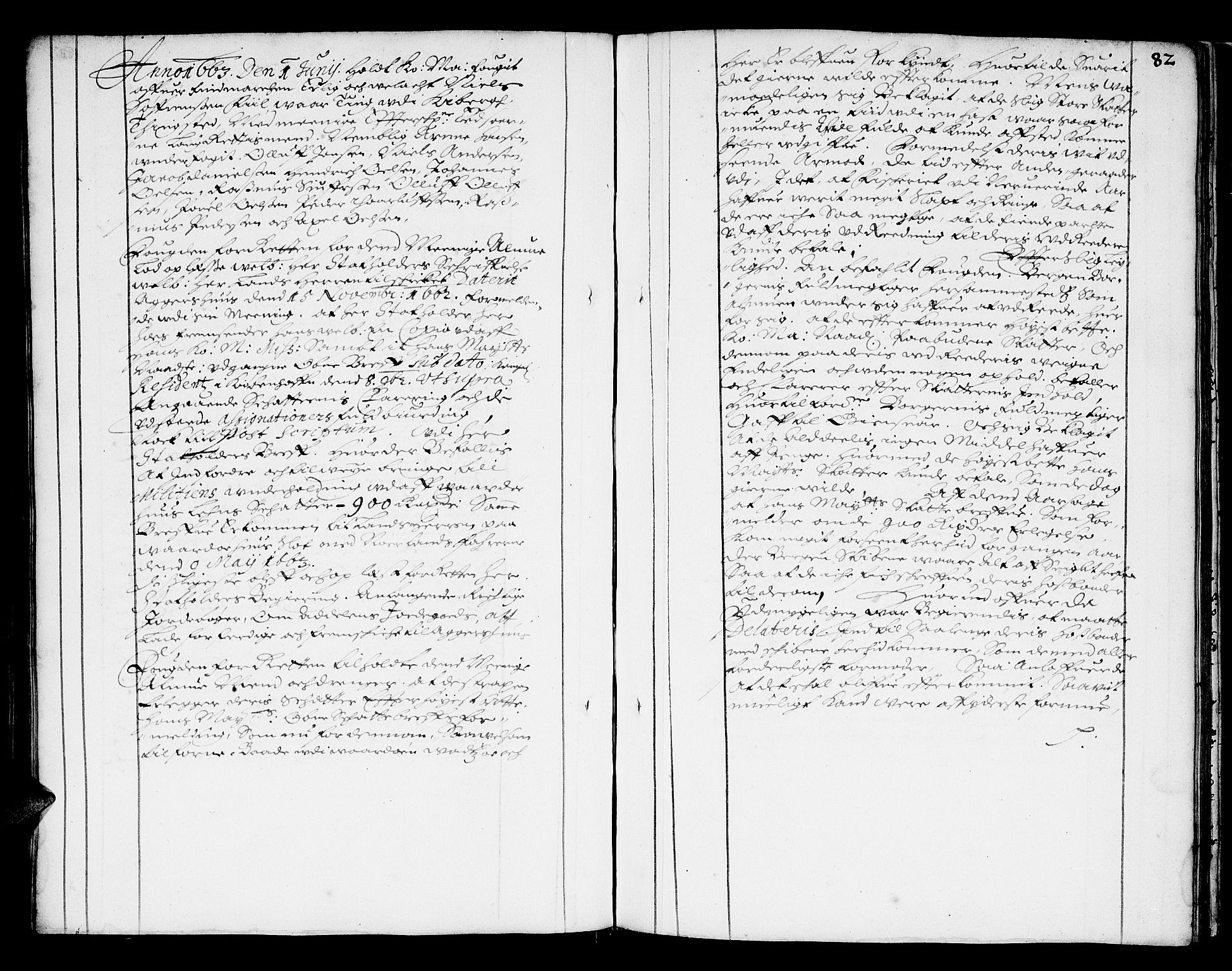 Finnmark sorenskriveri, AV/SATØ-S-0053/F/Fa/L0009: Justisprotokoller, 1654-1663, s. 81b-82a