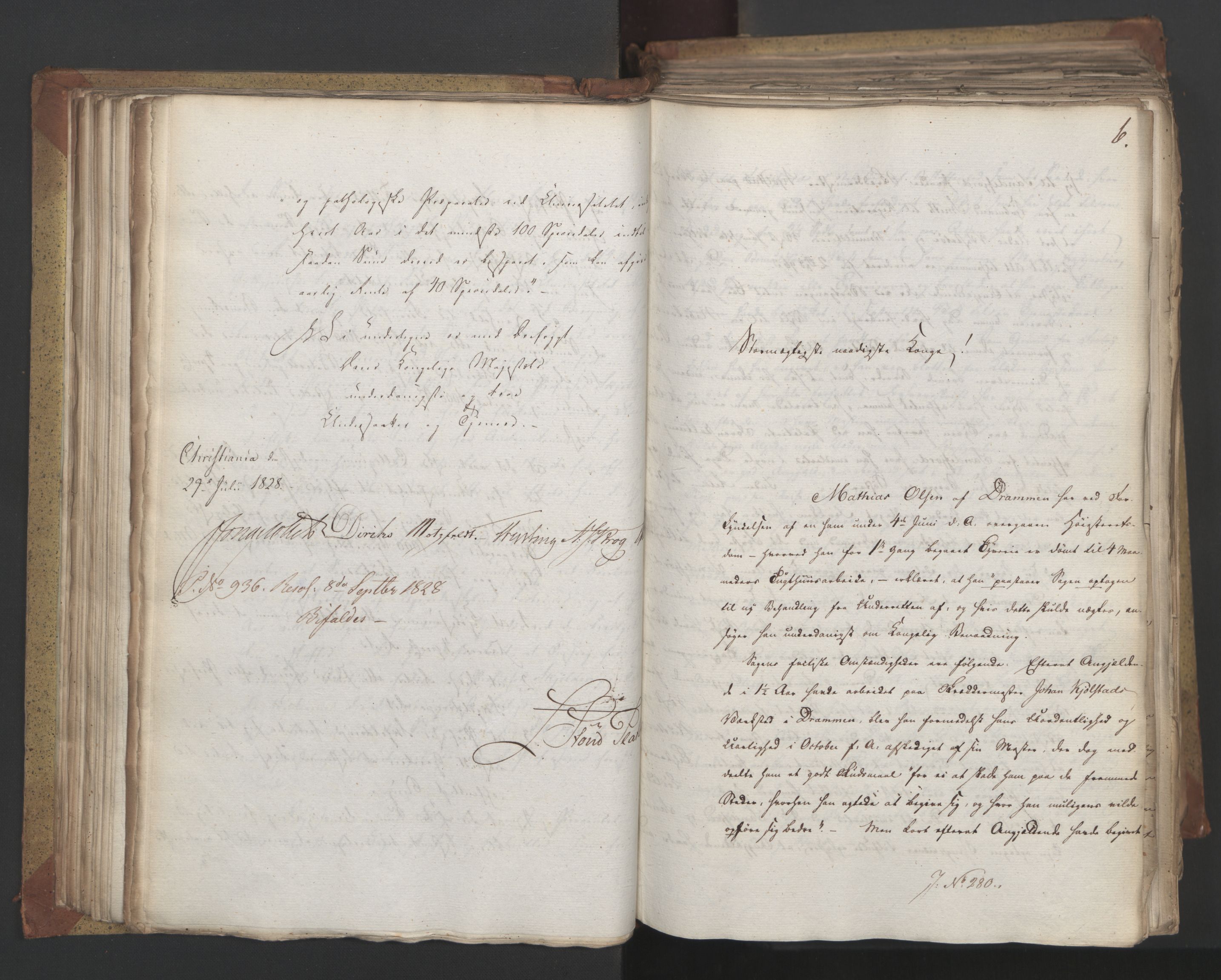 Statsrådsavdelingen i Stockholm, AV/RA-S-1003/D/Da/L0055: Regjeringsinnstillinger nr. 231-435, 1828, s. 131