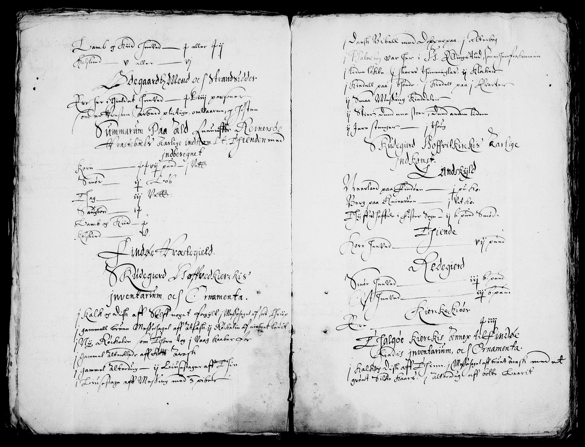 Rentekammeret inntil 1814, Realistisk ordnet avdeling, AV/RA-EA-4070/Fc/Fca/L0002/0003: [Ca II]  Kristiansand stift / Gjenpart av Stavanger stiftsbok (Grågås) med jordebok for prestebordene i Øvre Telemark (Skattlandet), 1624