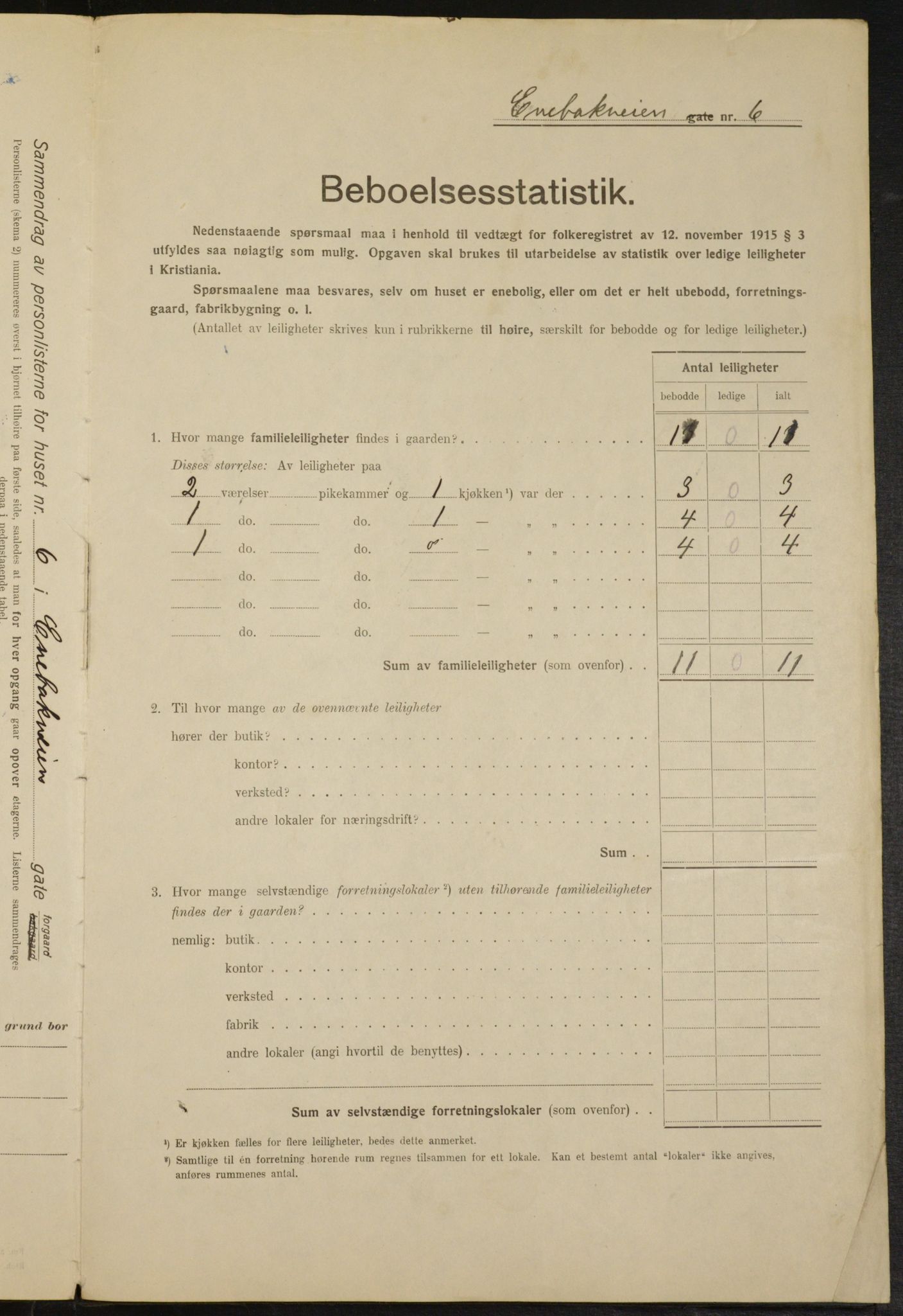 OBA, Kommunal folketelling 1.2.1916 for Kristiania, 1916, s. 21370