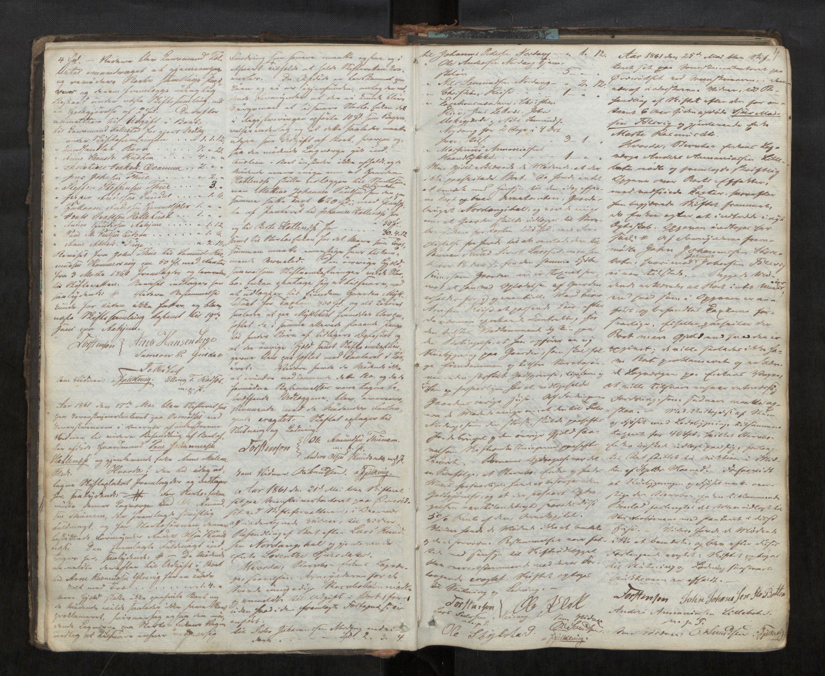 Søre Sunnmøre sorenskriveri, AV/SAT-A-4122/1/3/3B/L0003: Skiftebehandlings- / Skifteforhandlingsprotokollar, 1861-1876, s. 4