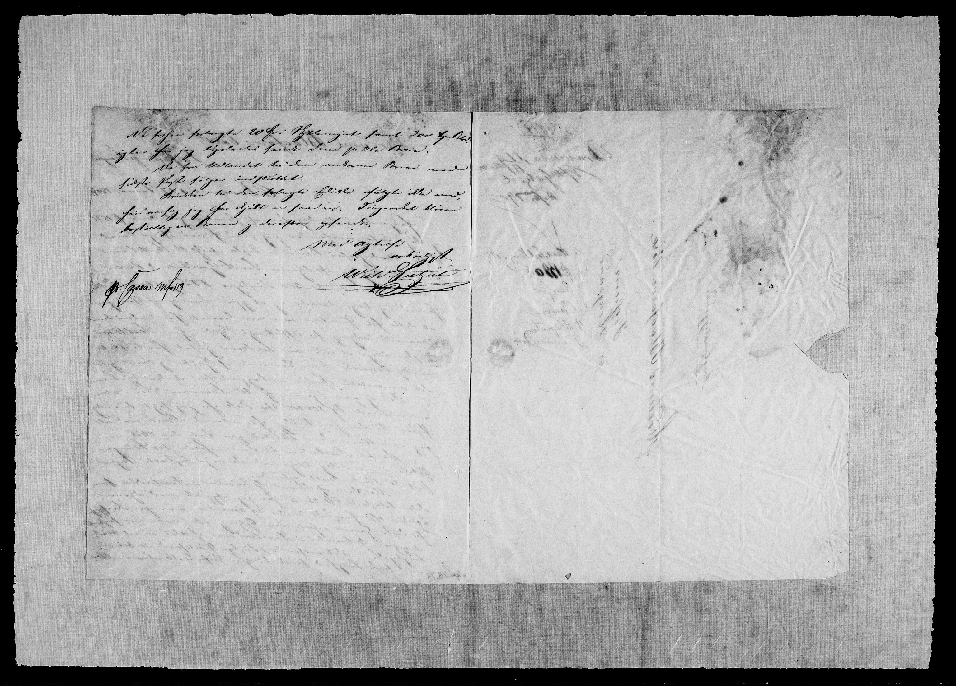 Modums Blaafarveværk, RA/PA-0157/G/Gb/L0129/0001: -- / Innkomne brev A - Z, 1844-1845, s. 3