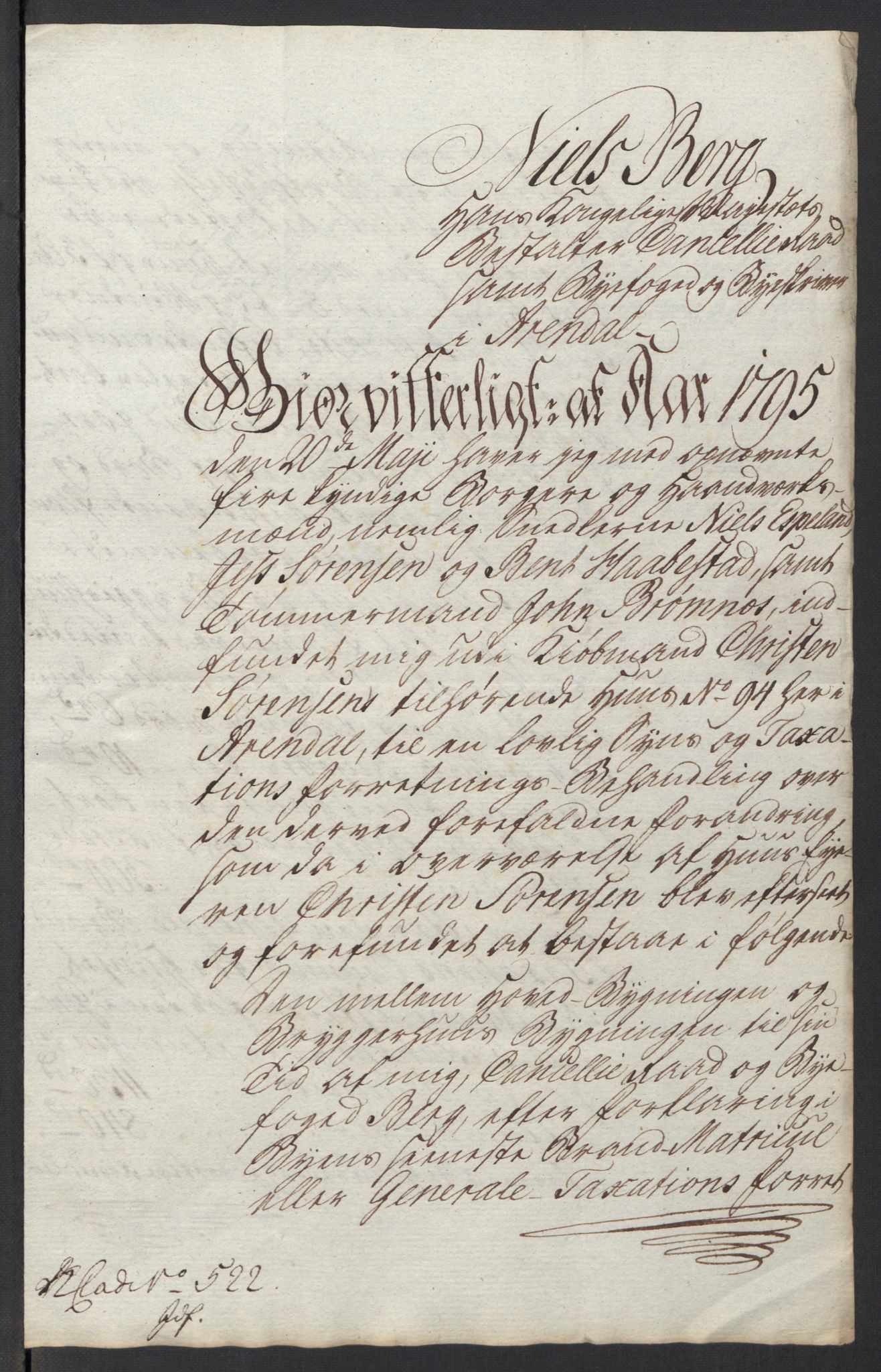 Kommersekollegiet, Brannforsikringskontoret 1767-1814, AV/RA-EA-5458/F/Fa/L0001/0003: Arendal / Dokumenter, 1765-1797