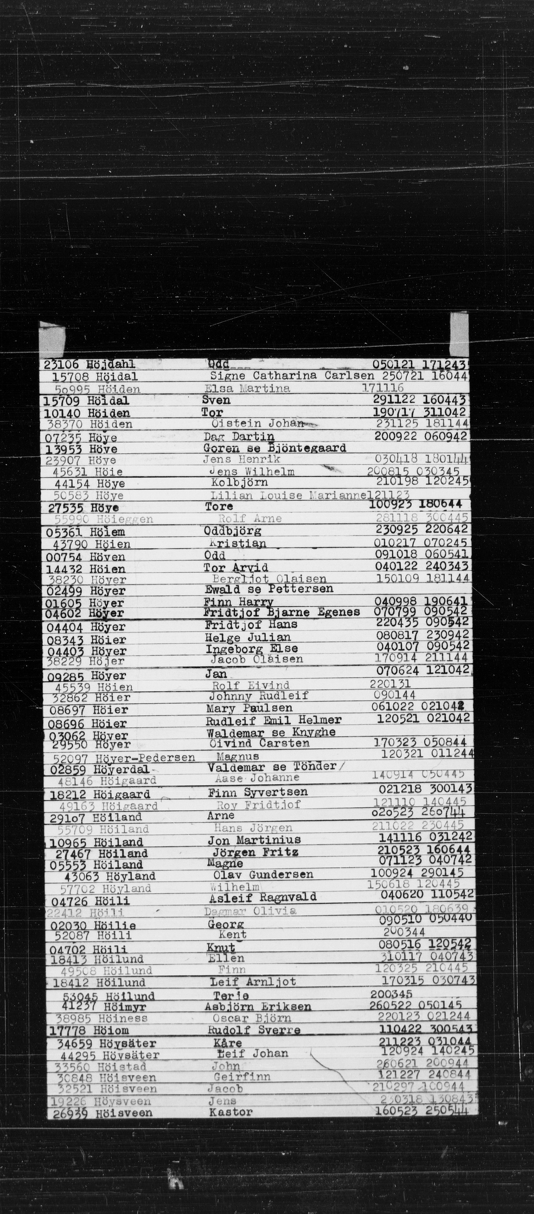 Den Kgl. Norske Legasjons Flyktningskontor, AV/RA-S-6753/V/Va/L0022: Kjesäterkartoteket.  Alfabetisk register, A-Å., 1940-1945, s. 353