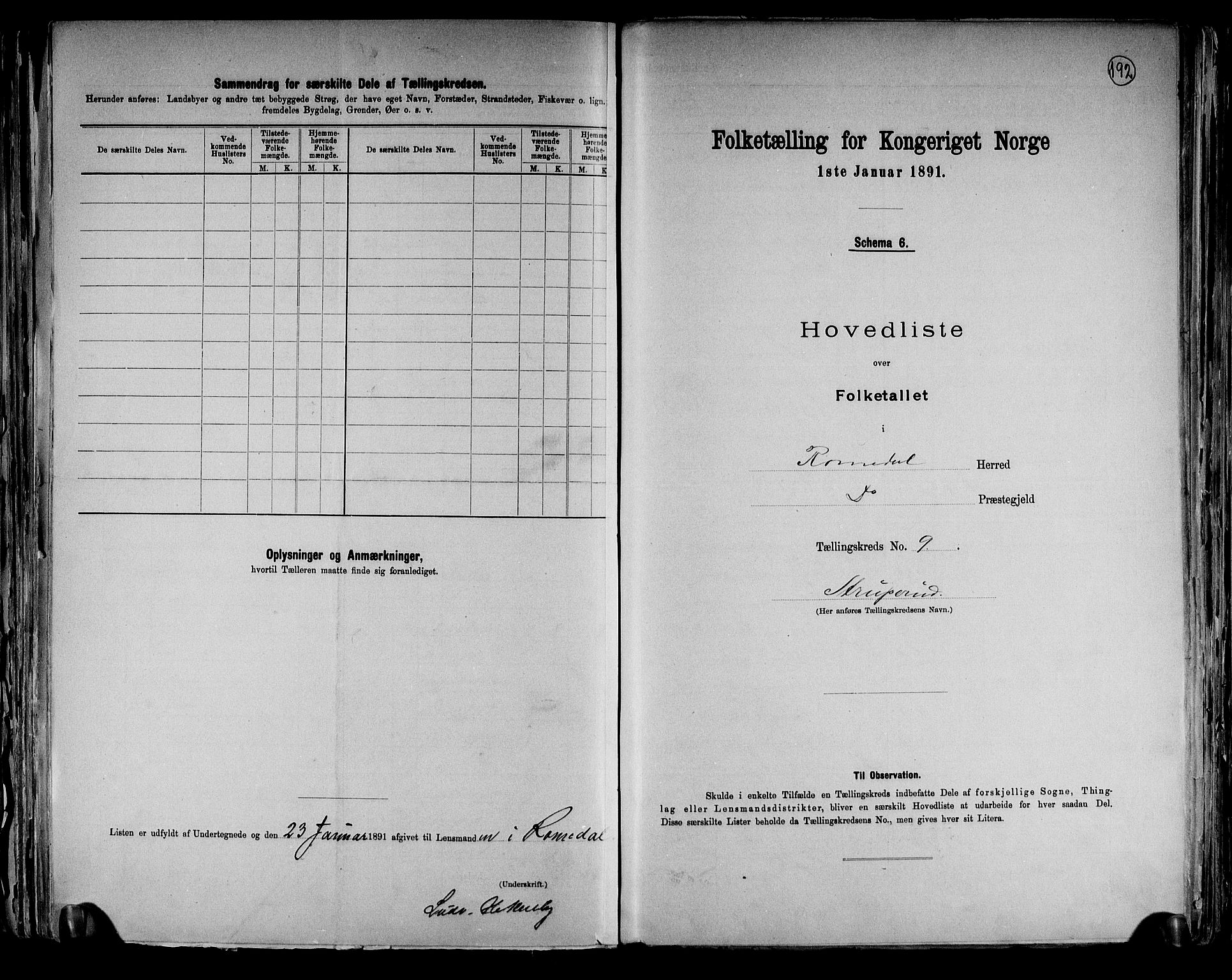 RA, Folketelling 1891 for 0416 Romedal herred, 1891, s. 21