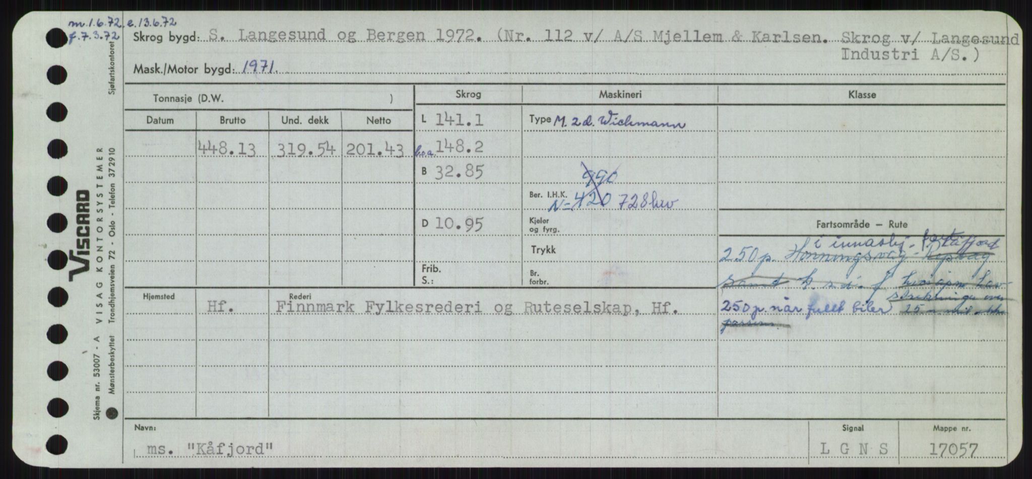 Sjøfartsdirektoratet med forløpere, Skipsmålingen, RA/S-1627/H/Ha/L0003/0002: Fartøy, Hilm-Mar / Fartøy, Kom-Mar, s. 199