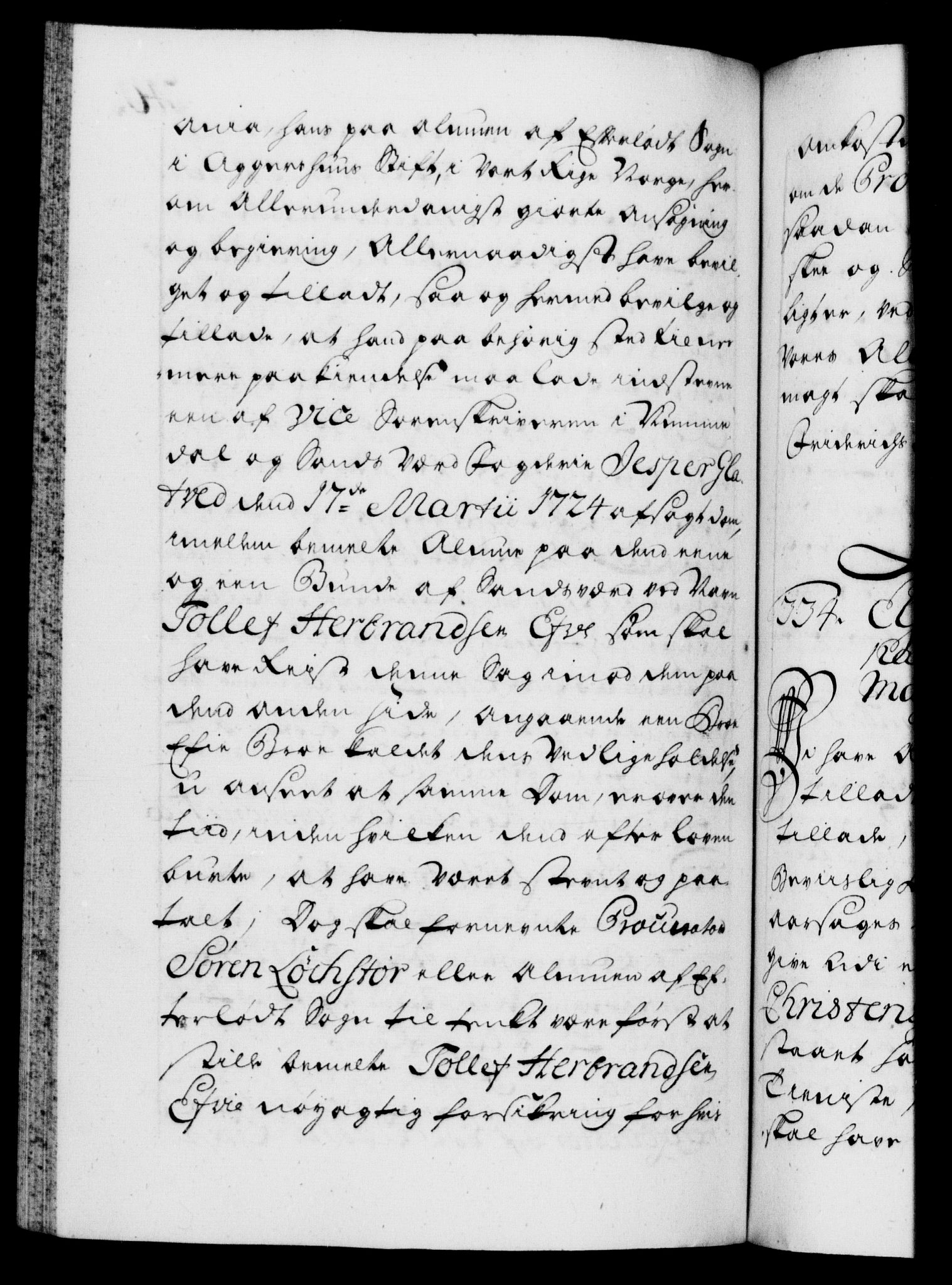 Danske Kanselli 1572-1799, RA/EA-3023/F/Fc/Fca/Fcaa/L0025: Norske registre, 1726-1728, s. 240b