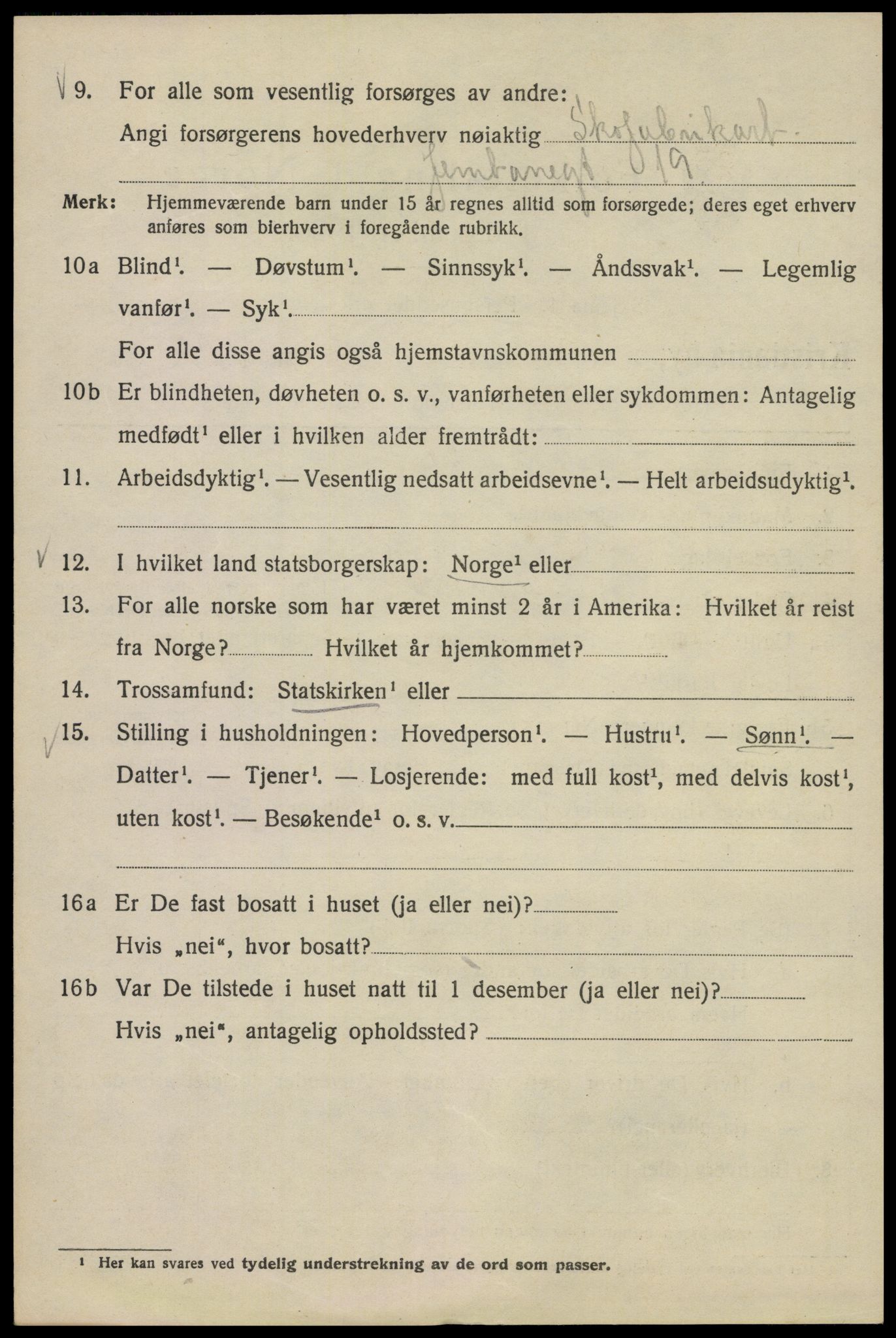 SAO, Folketelling 1920 for 0301 Kristiania kjøpstad, 1920, s. 414004