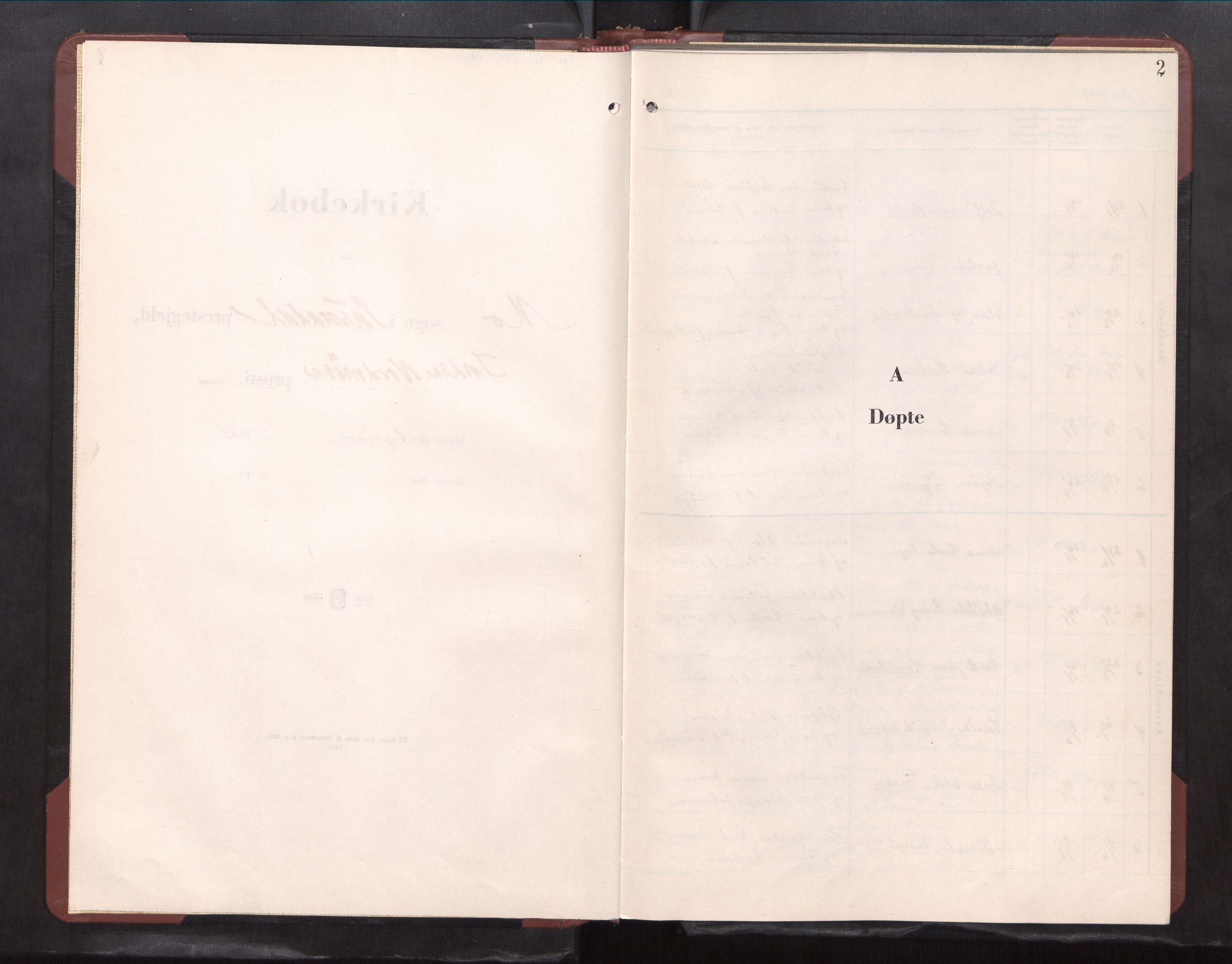 Ministerialprotokoller, klokkerbøker og fødselsregistre - Møre og Romsdal, AV/SAT-A-1454/597/L1066: Klokkerbok nr. 597---, 1954-1965, s. 2