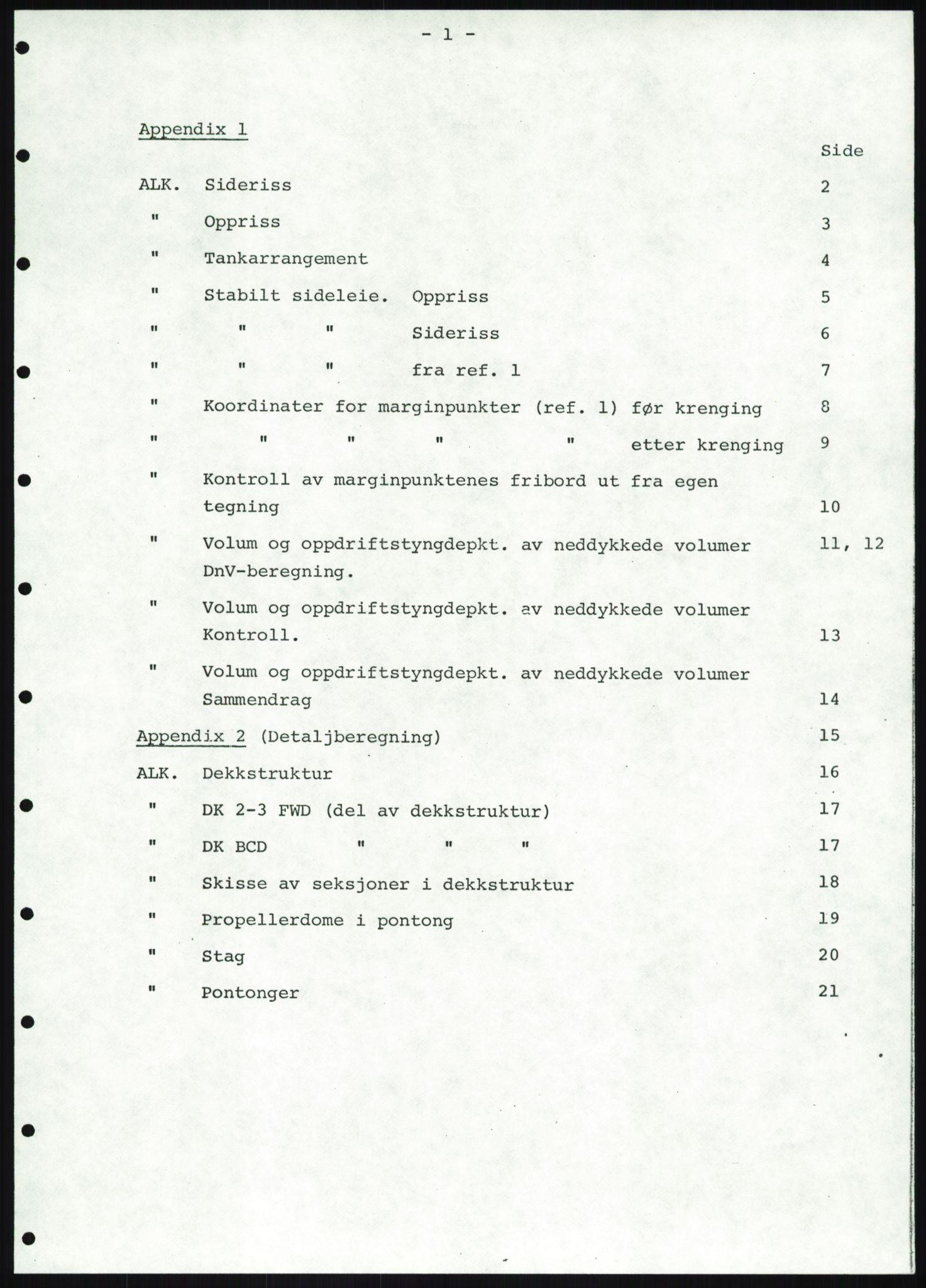 Justisdepartementet, Granskningskommisjonen ved Alexander Kielland-ulykken 27.3.1980, AV/RA-S-1165/D/L0019: S Værforhold (Doku.liste + S1-S5 av 5)/ T (T1-T2)/ U Stabilitet (Doku.liste + U1-U5 av 5), 1980-1981, s. 709