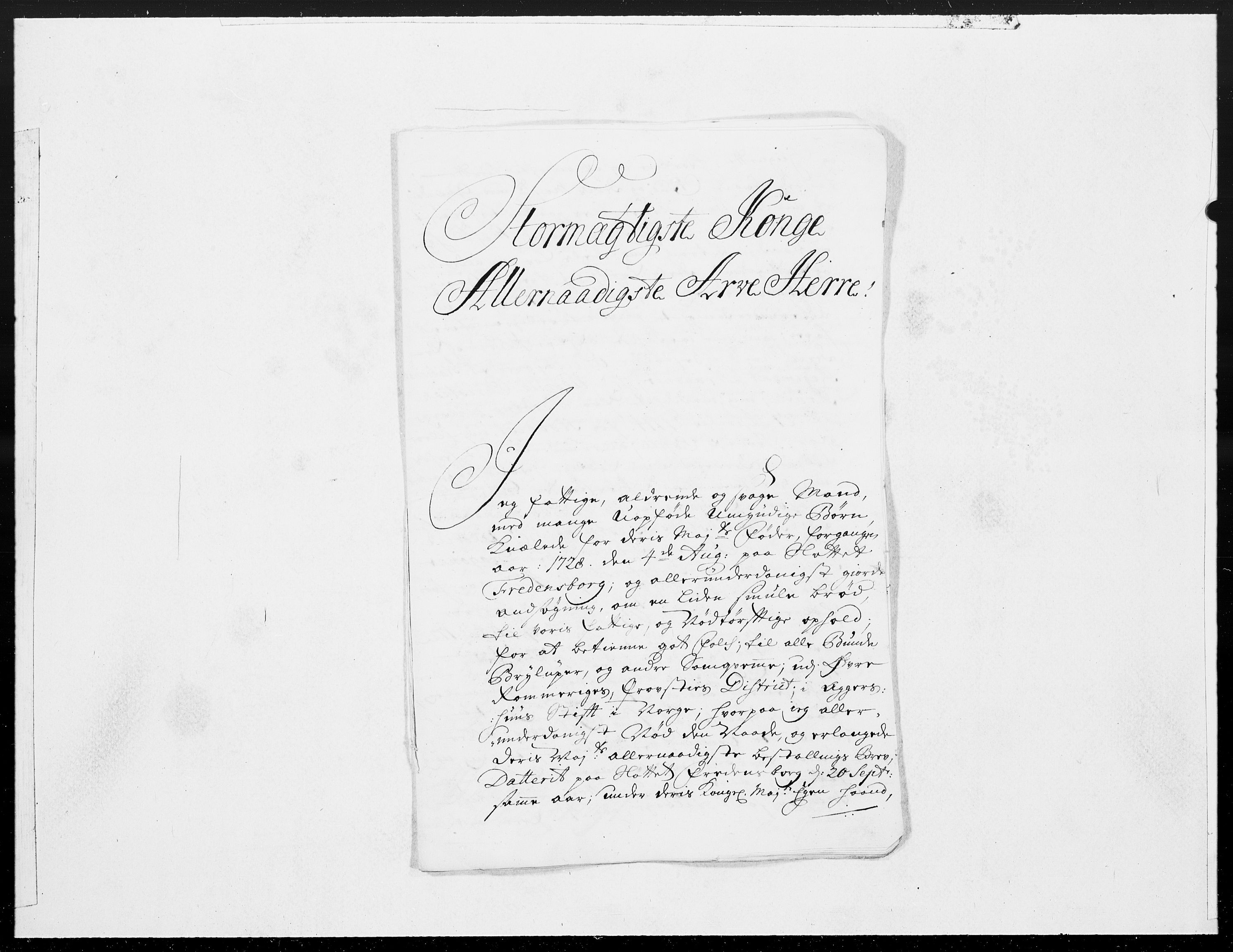 Danske Kanselli 1572-1799, AV/RA-EA-3023/F/Fc/Fcc/Fcca/L0105: Norske innlegg 1572-1799, 1729, s. 168