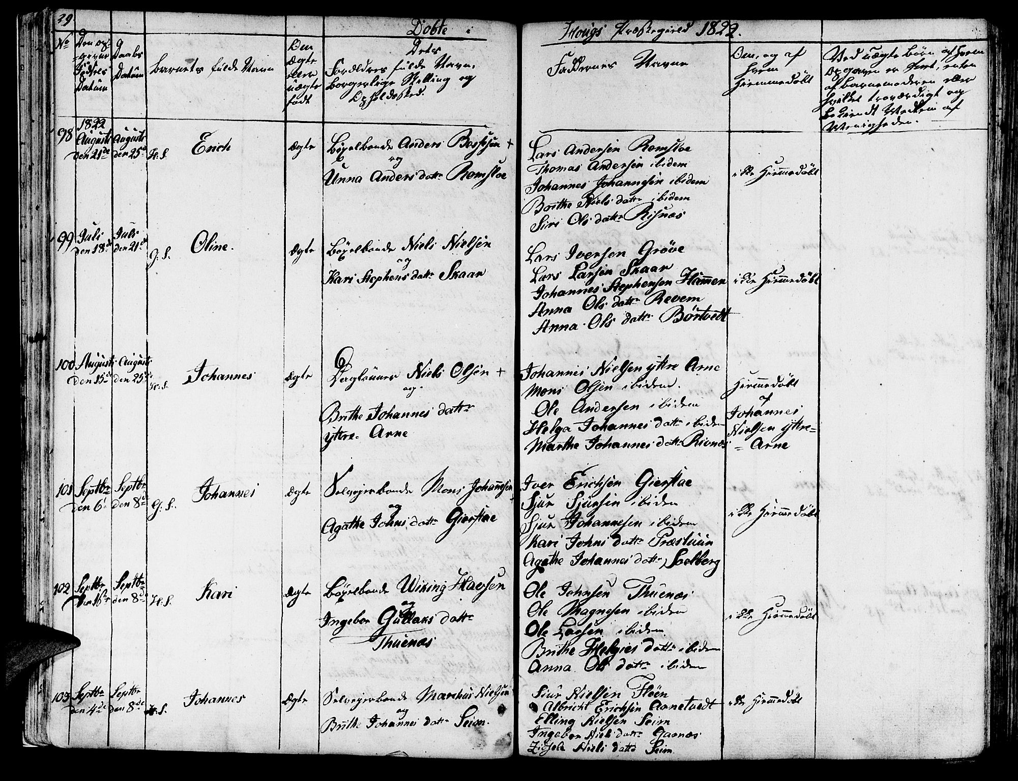 Haus sokneprestembete, SAB/A-75601/H/Haa: Ministerialbok nr. A 13, 1821-1827, s. 29