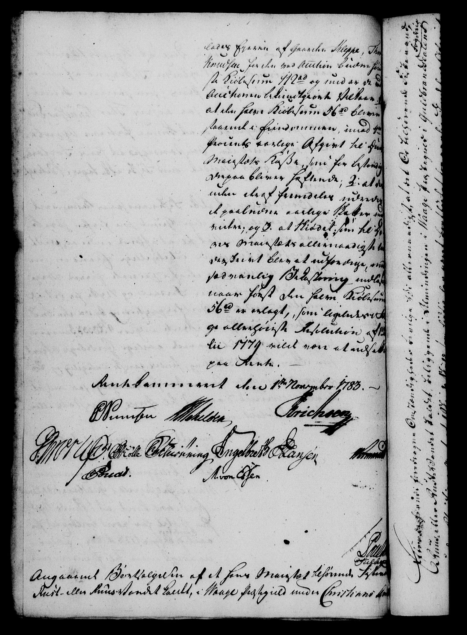 Rentekammeret, Kammerkanselliet, RA/EA-3111/G/Gf/Gfa/L0065: Norsk relasjons- og resolusjonsprotokoll (merket RK 52.65), 1783, s. 722