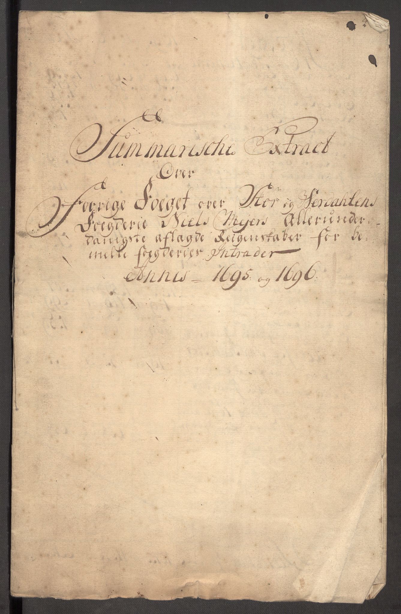 Rentekammeret inntil 1814, Reviderte regnskaper, Fogderegnskap, AV/RA-EA-4092/R62/L4188: Fogderegnskap Stjørdal og Verdal, 1696, s. 26