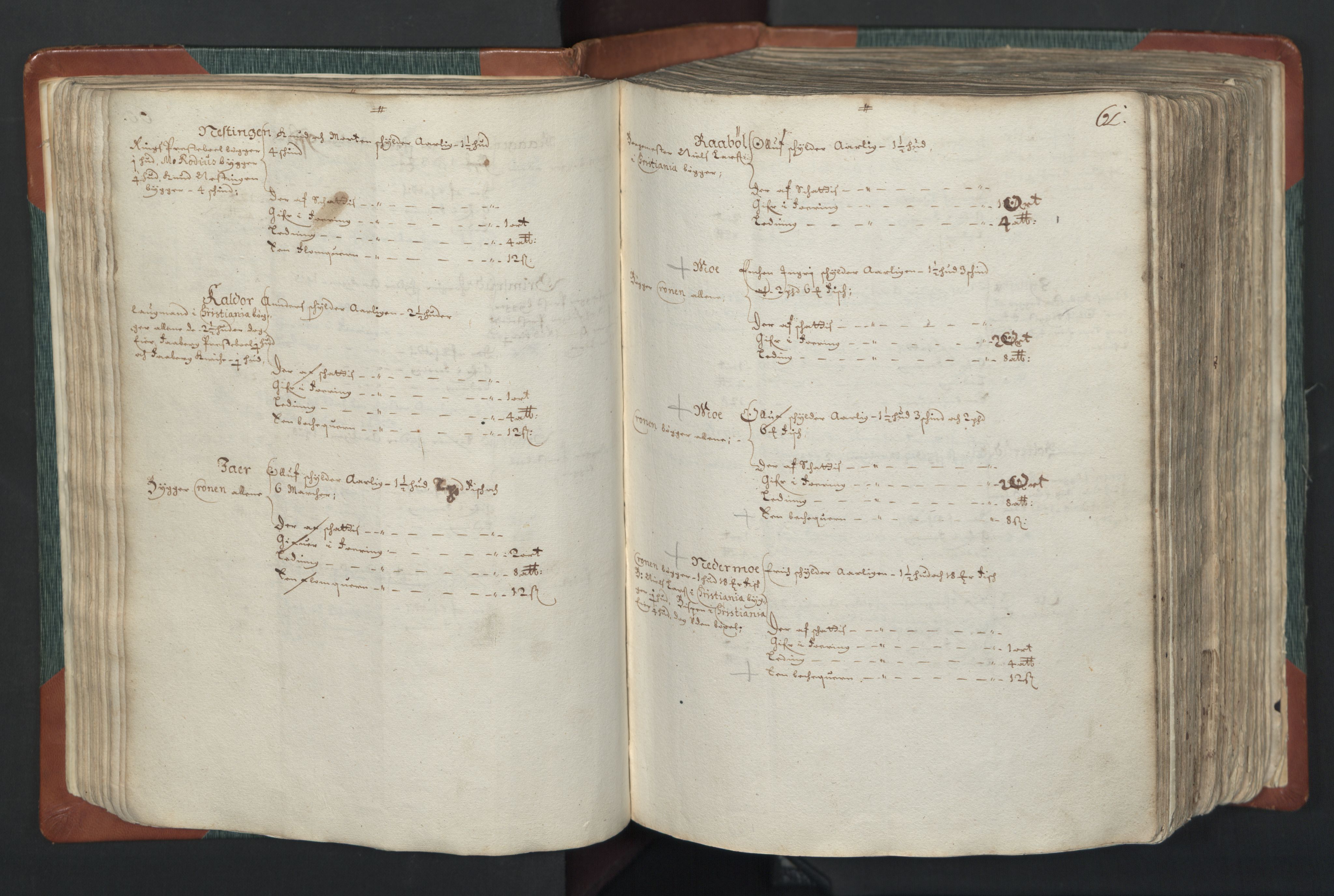 Rentekammeret inntil 1814, Realistisk ordnet avdeling, AV/RA-EA-4070/L/L0008: Oppland lagdømme. Alminnelig jordebok med skatteligning for Gudbrandsdalen og Hedemarken., 1661, s. 60b-61a