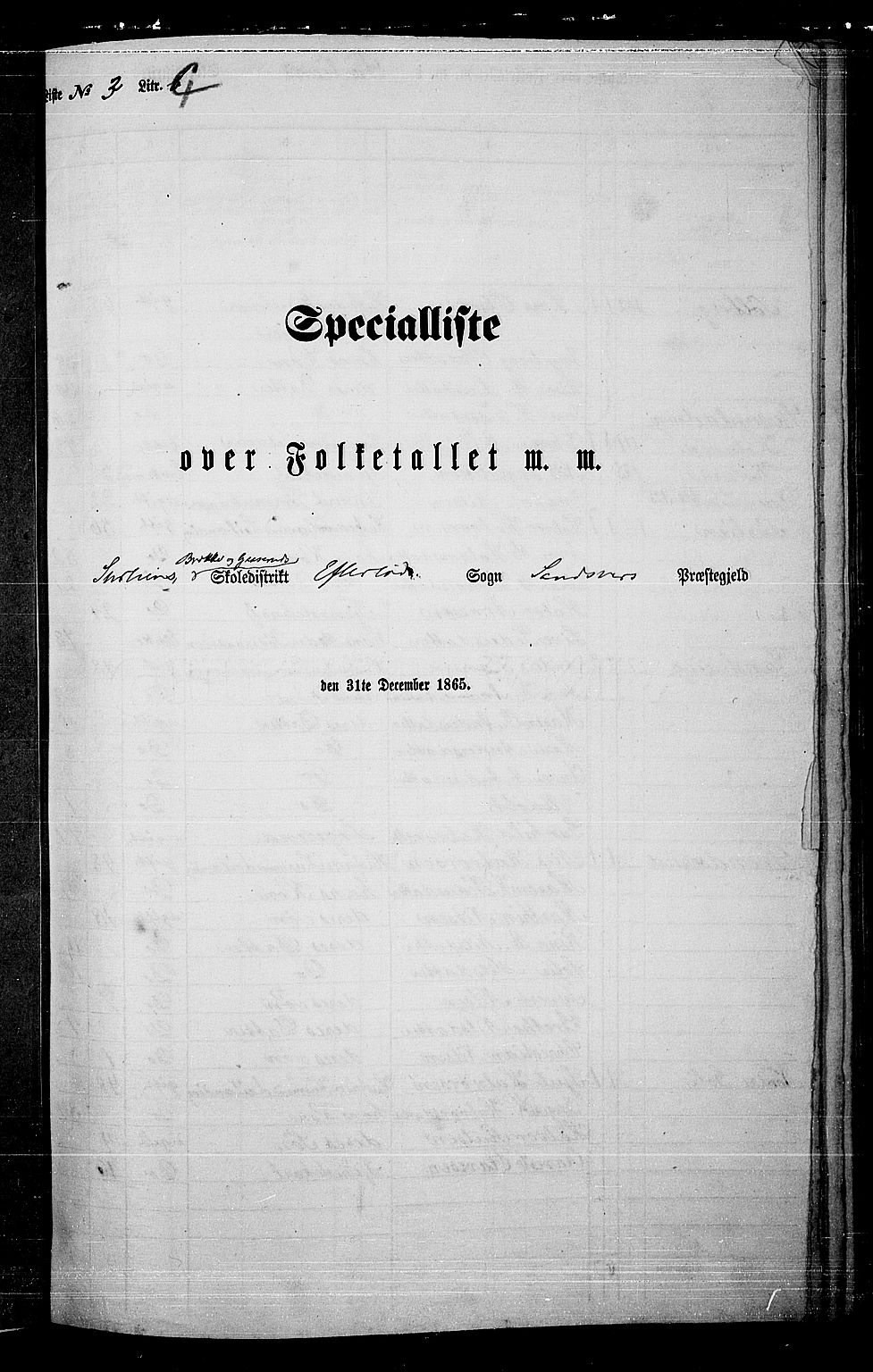 RA, Folketelling 1865 for 0629P Sandsvær prestegjeld, 1865, s. 63