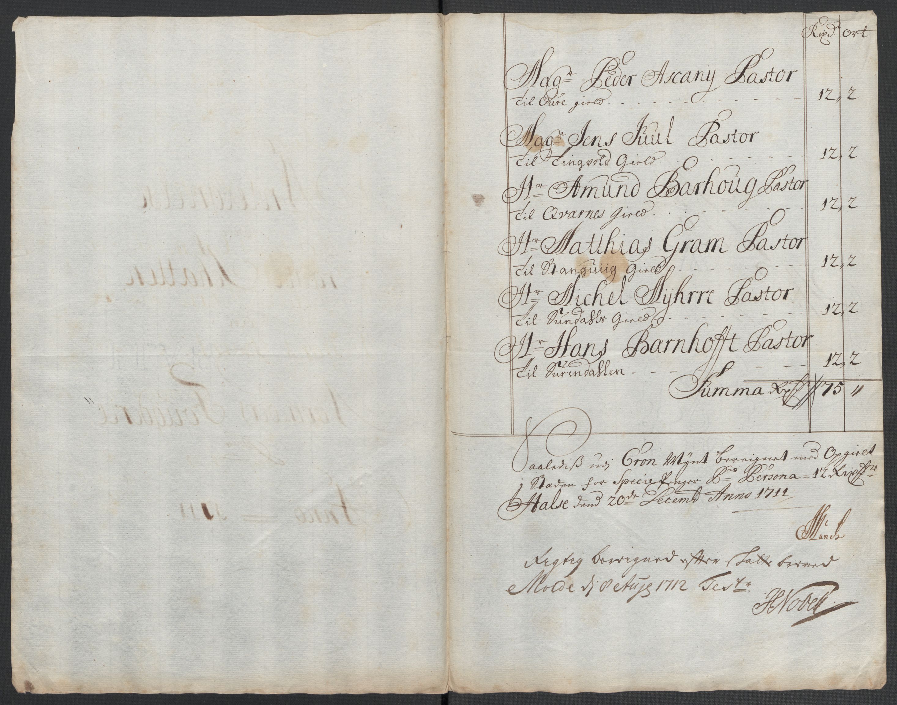 Rentekammeret inntil 1814, Reviderte regnskaper, Fogderegnskap, RA/EA-4092/R56/L3745: Fogderegnskap Nordmøre, 1711, s. 83