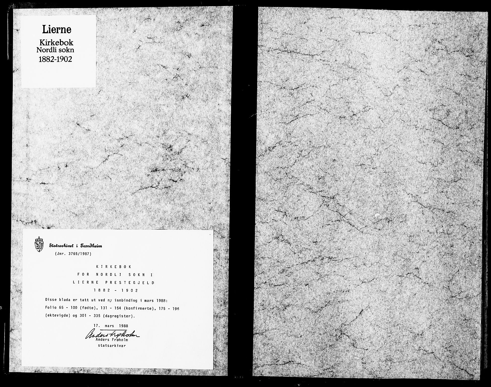 Ministerialprotokoller, klokkerbøker og fødselsregistre - Nord-Trøndelag, AV/SAT-A-1458/755/L0494: Ministerialbok nr. 755A03, 1882-1902