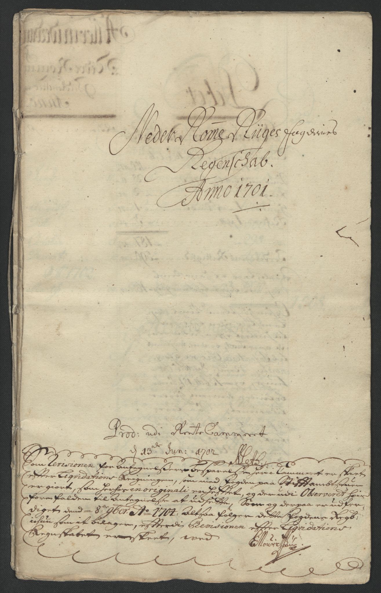 Rentekammeret inntil 1814, Reviderte regnskaper, Fogderegnskap, AV/RA-EA-4092/R11/L0584: Fogderegnskap Nedre Romerike, 1701, s. 4