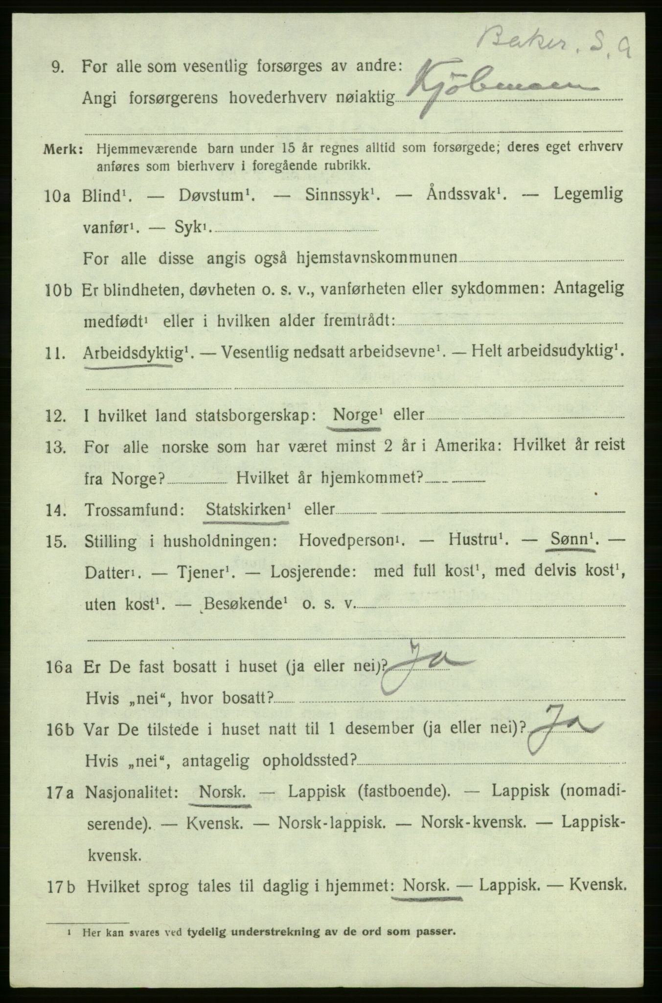 SATØ, Folketelling 1920 for 2018 Måsøy herred, 1920, s. 2217