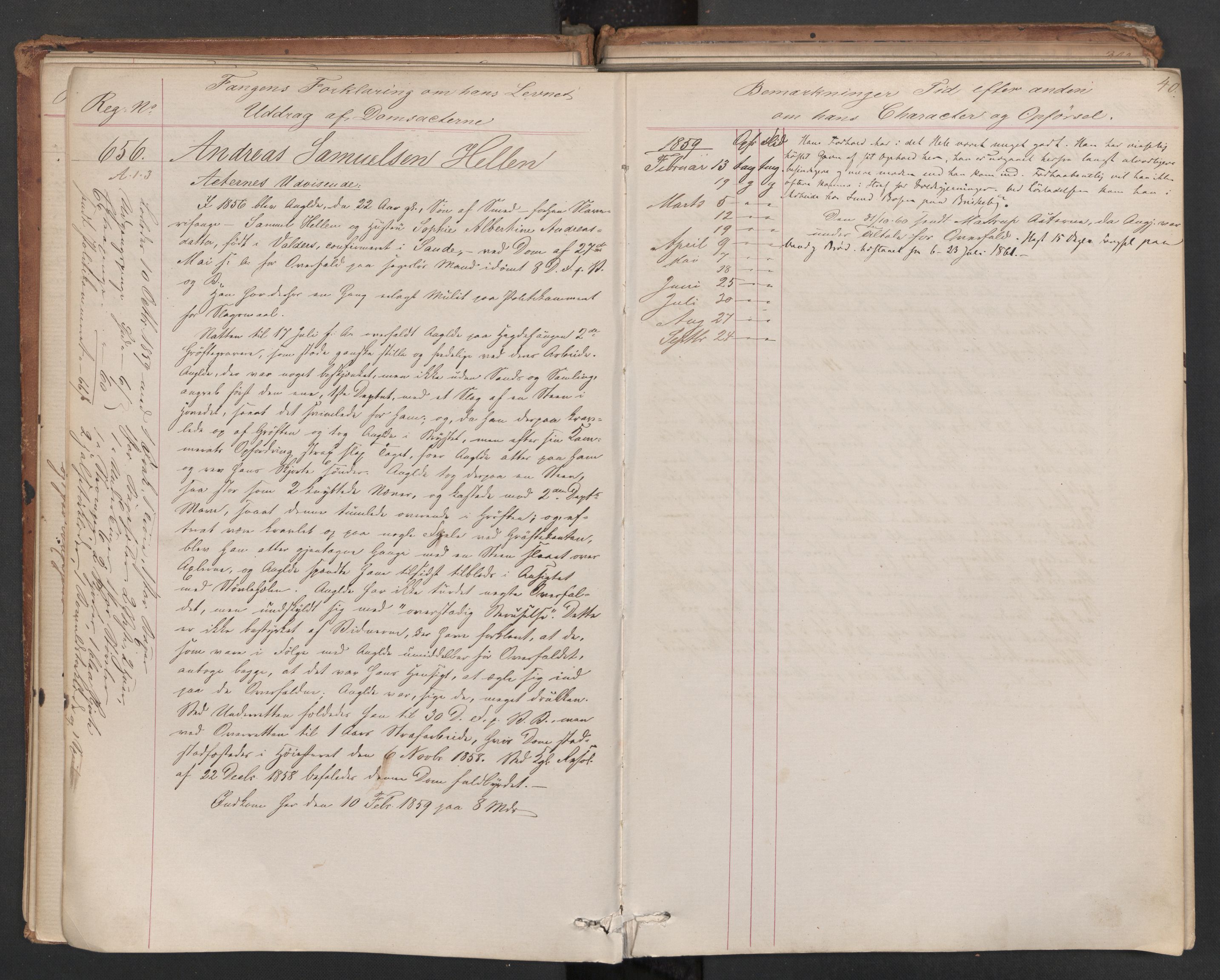 Botsfengslet, AV/RA-S-1539/D/Db/Dbb/L0006: 614b - 994b, 1858-1860, s. 40