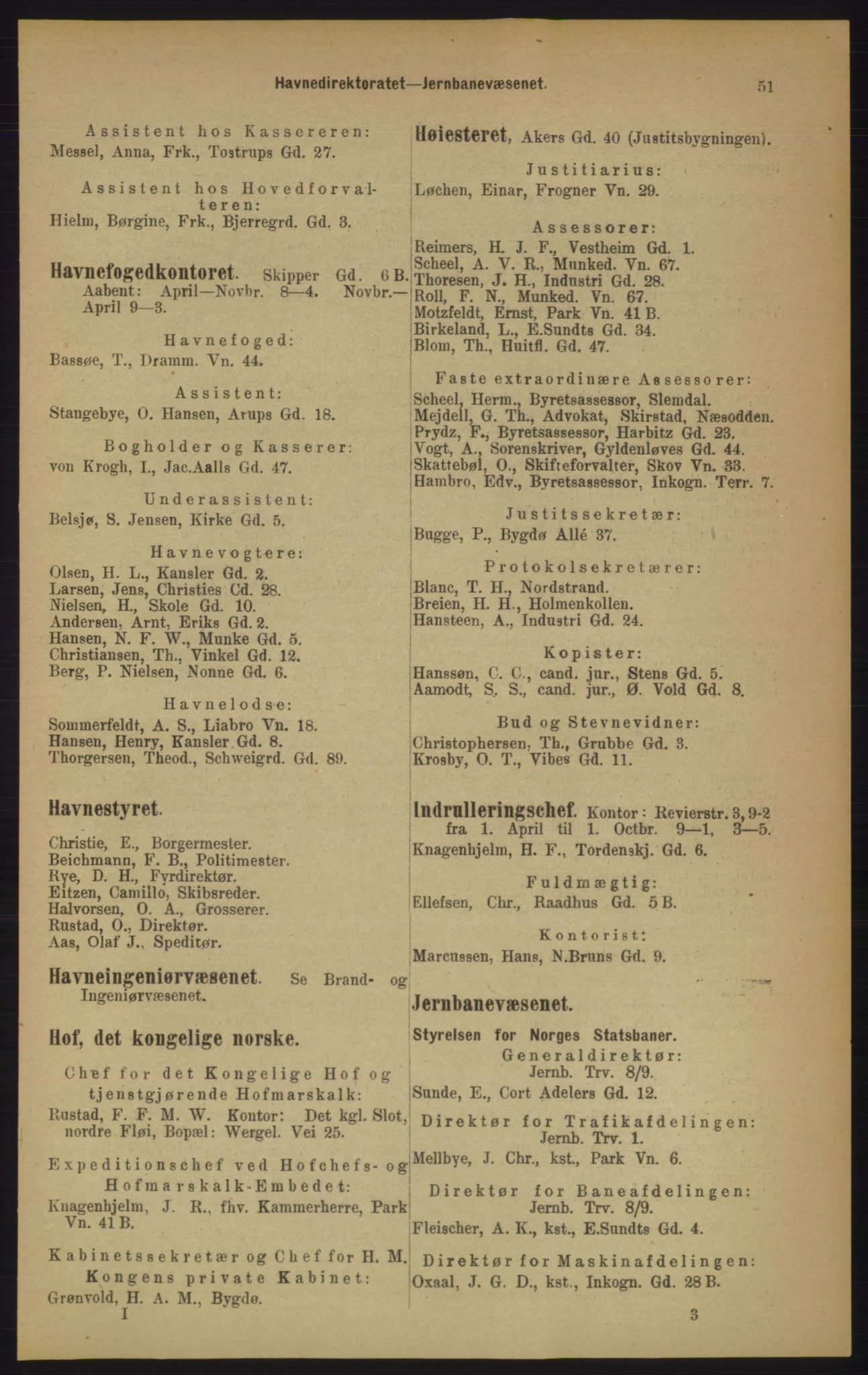 Kristiania/Oslo adressebok, PUBL/-, 1906, s. 51