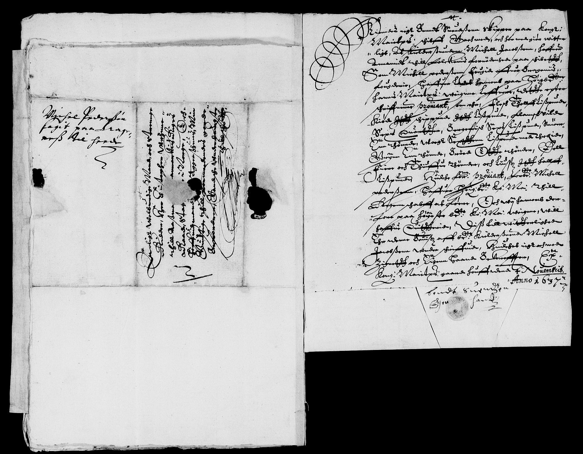 Rentekammeret inntil 1814, Reviderte regnskaper, Lensregnskaper, RA/EA-5023/R/Rb/Rba/L0133: Akershus len, 1637-1638