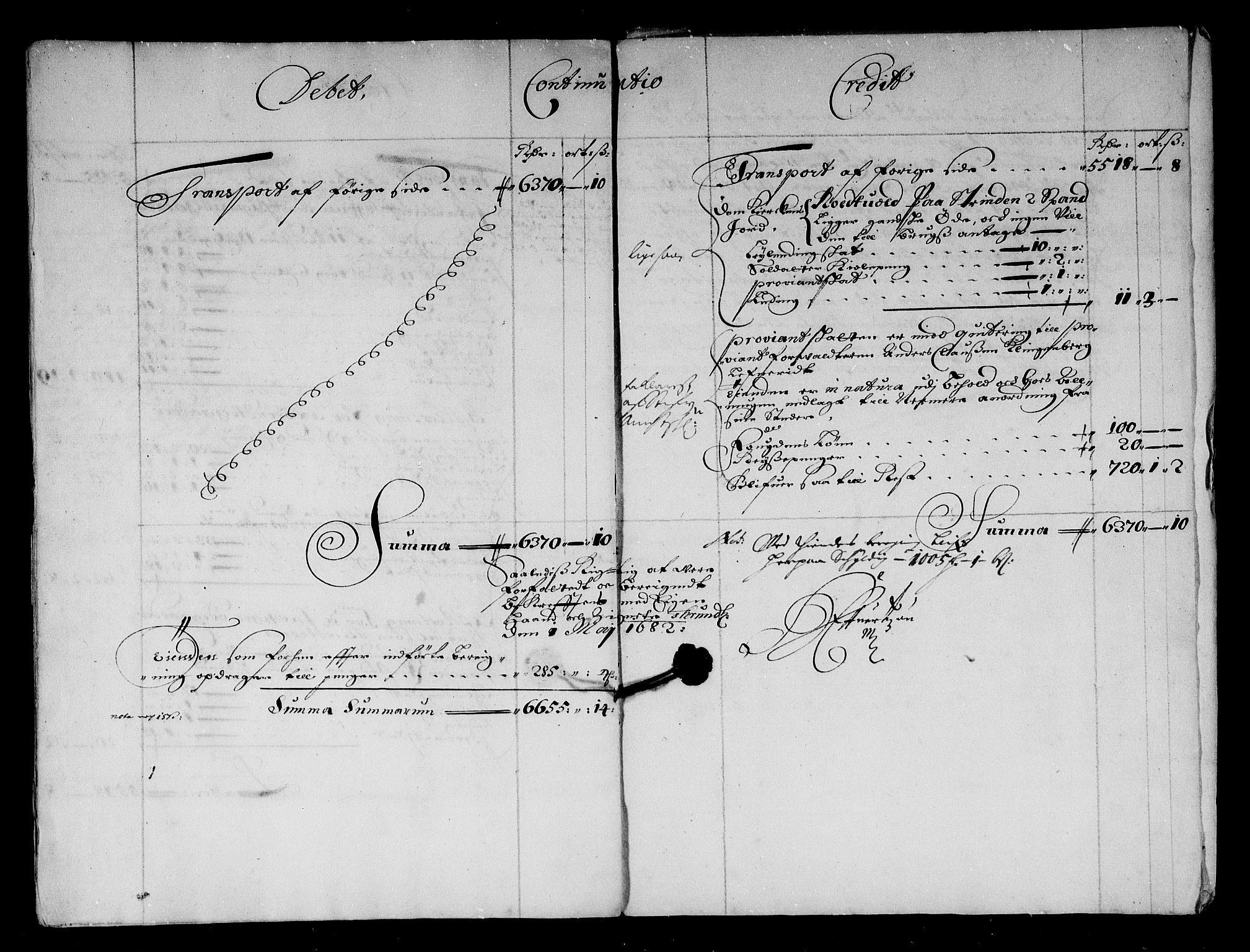 Rentekammeret inntil 1814, Reviderte regnskaper, Stiftamtstueregnskaper, Trondheim stiftamt og Nordland amt, RA/EA-6044/R/Rf/L0063: Trondheim stiftamt, 1681