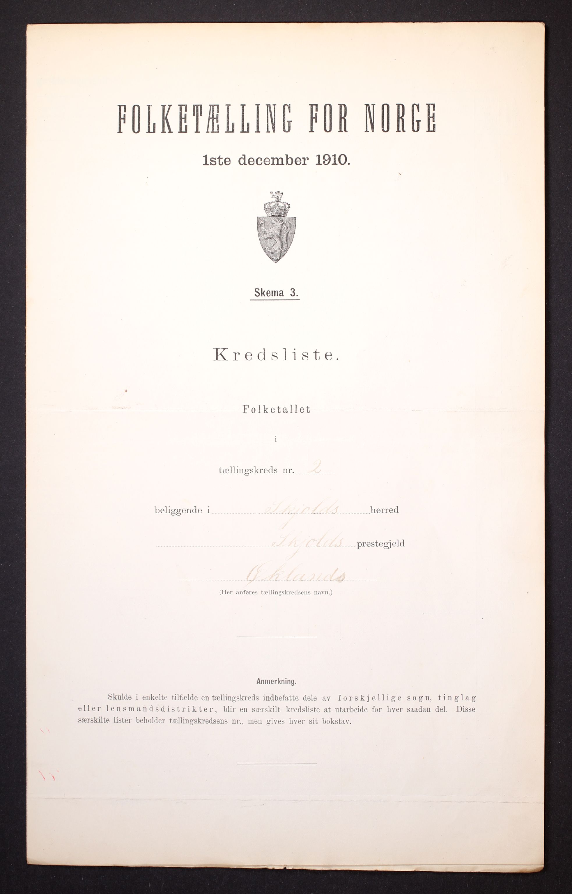 RA, Folketelling 1910 for 1154 Skjold herred, 1910, s. 7