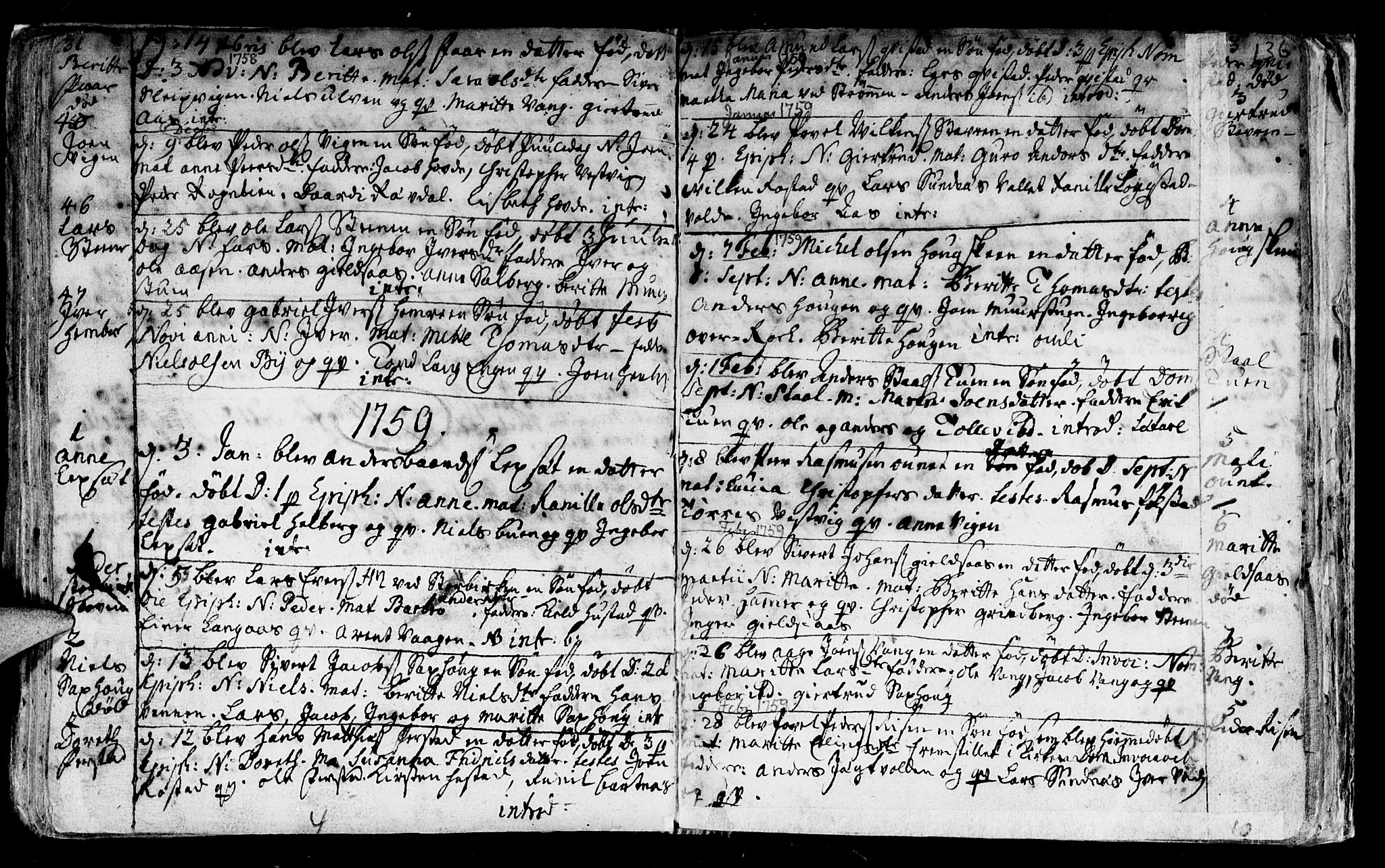 Ministerialprotokoller, klokkerbøker og fødselsregistre - Nord-Trøndelag, SAT/A-1458/730/L0272: Ministerialbok nr. 730A01, 1733-1764, s. 136