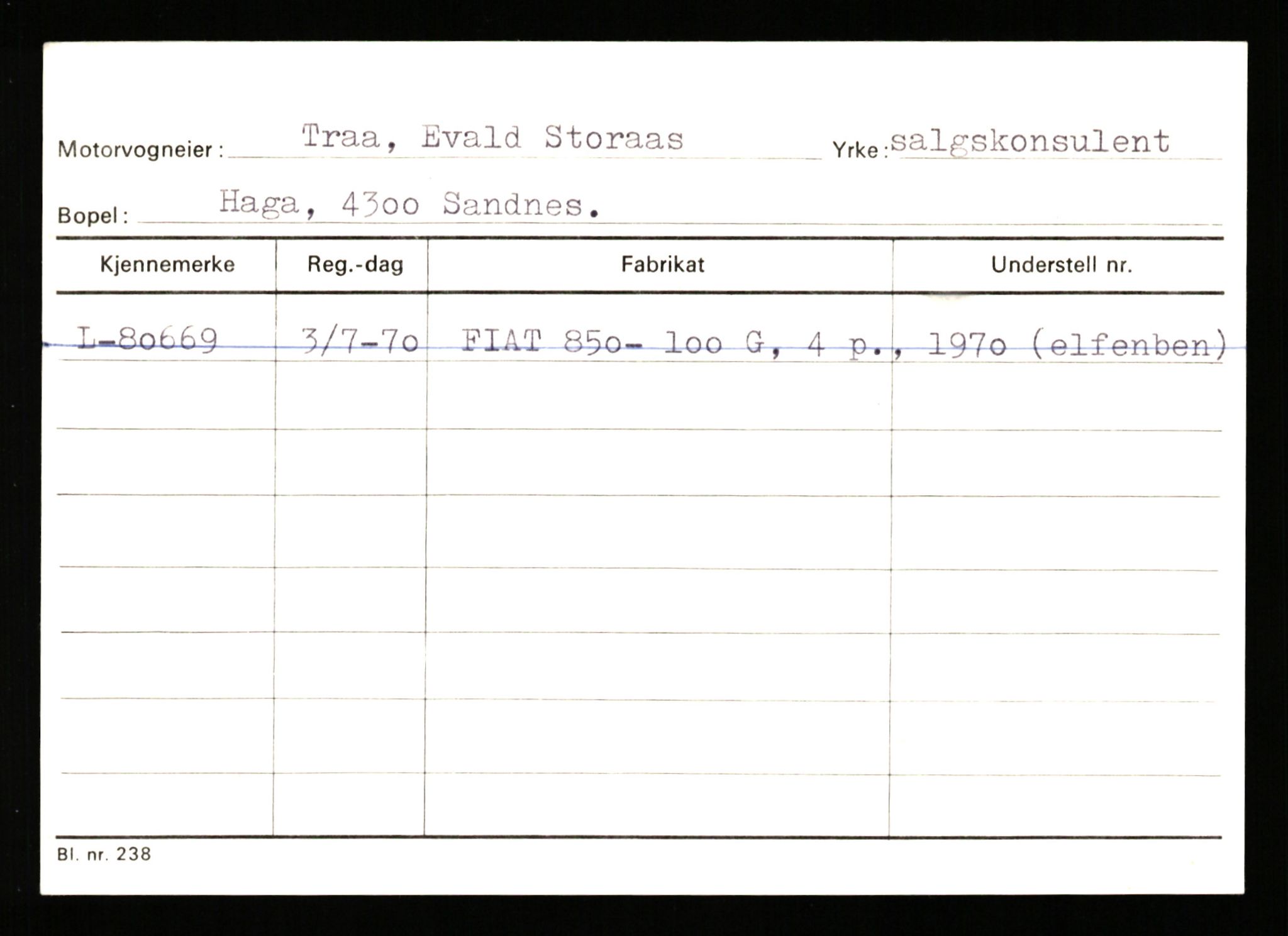 Stavanger trafikkstasjon, SAST/A-101942/0/H/L0040: Torstensen - Ueland, 1930-1971, s. 575