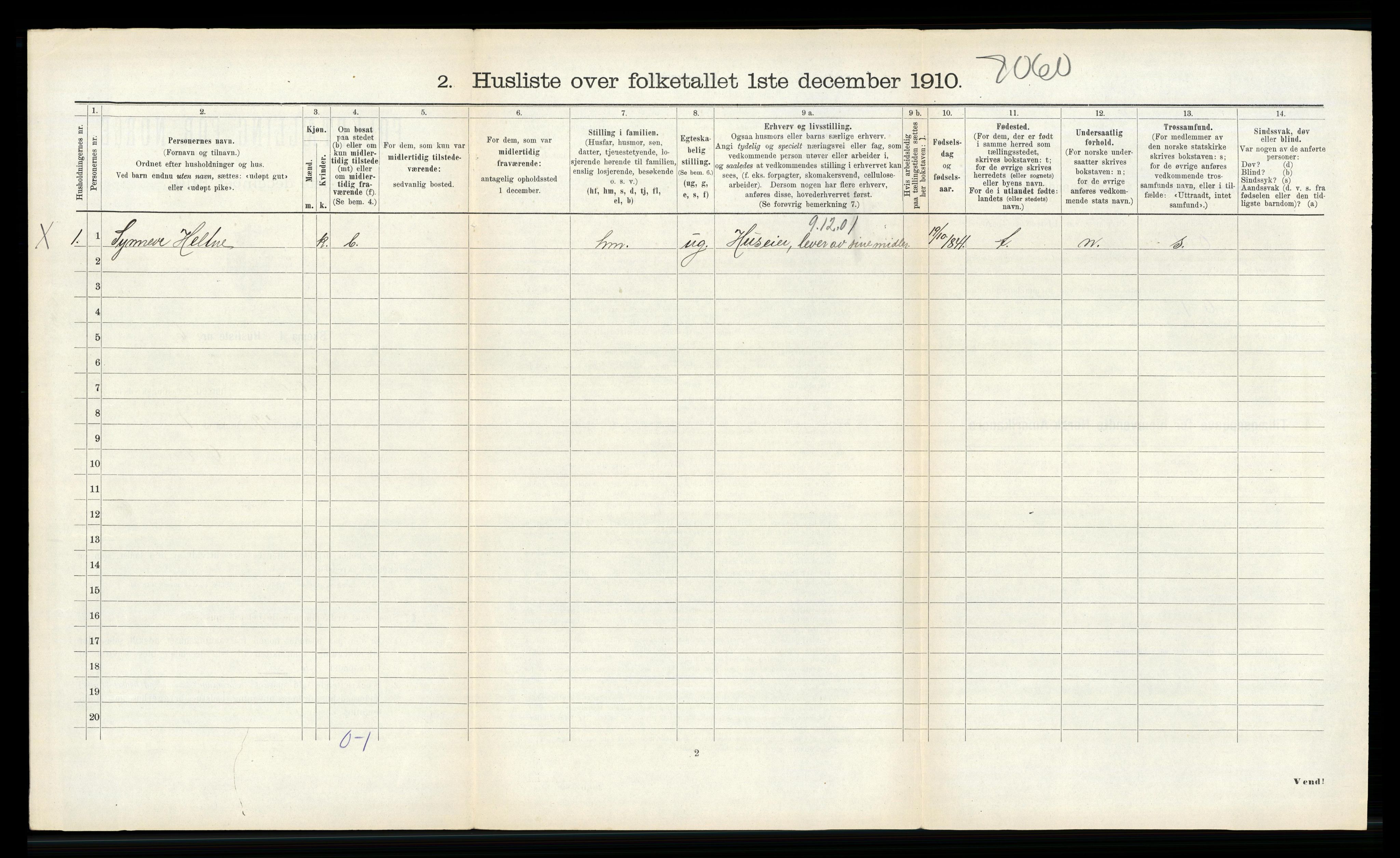 RA, Folketelling 1910 for 1519 Volda herred, 1910, s. 729