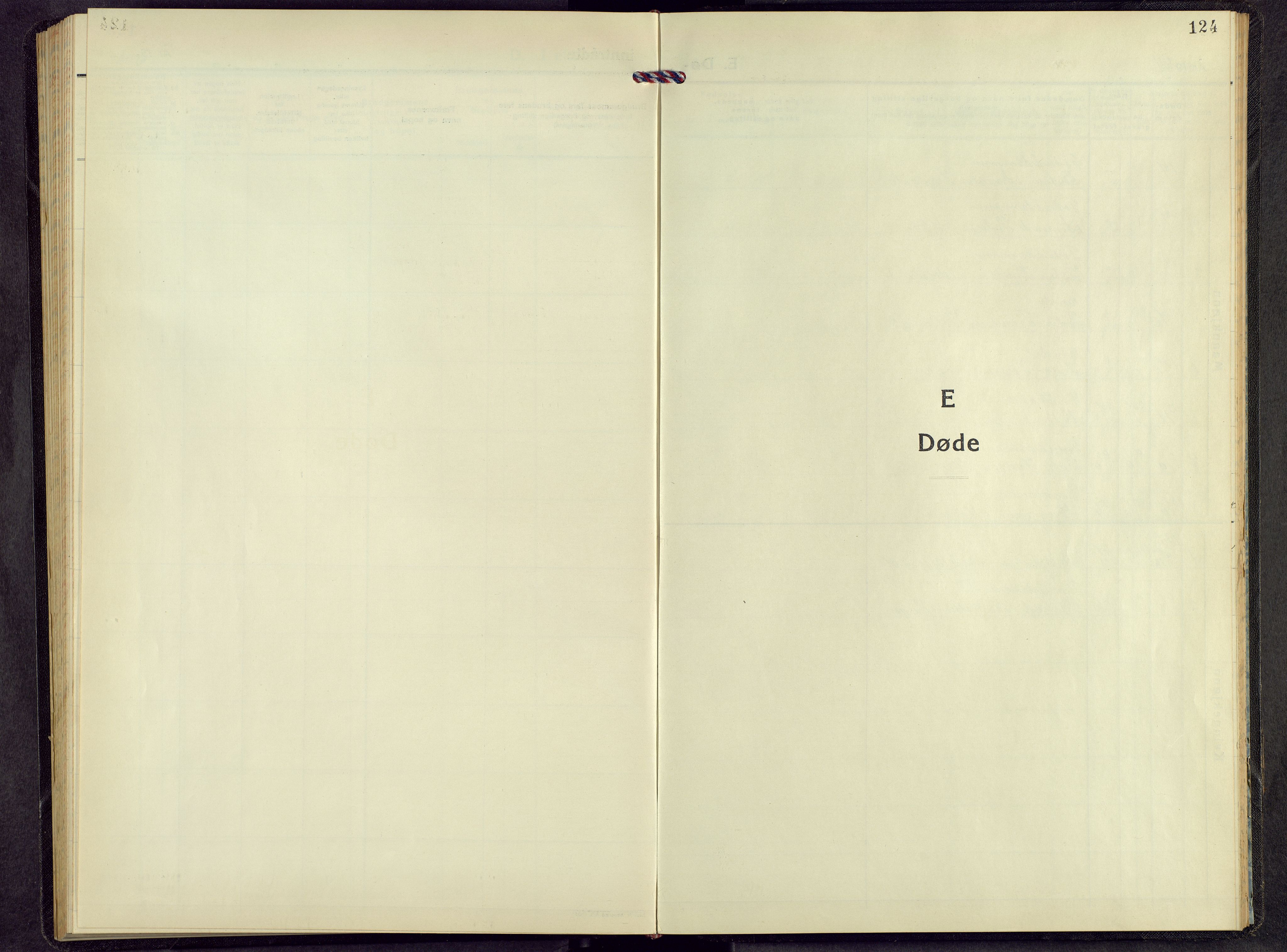 Kvikne prestekontor, SAH/PREST-064/H/Ha/Hab/L0006: Klokkerbok nr. 6, 1944-1965, s. 124